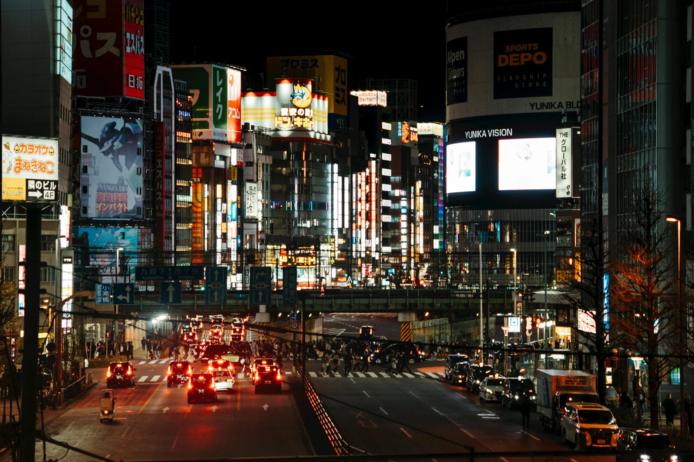 Waterfront cityscape in Aomori, Japan with night lights and urban skyline