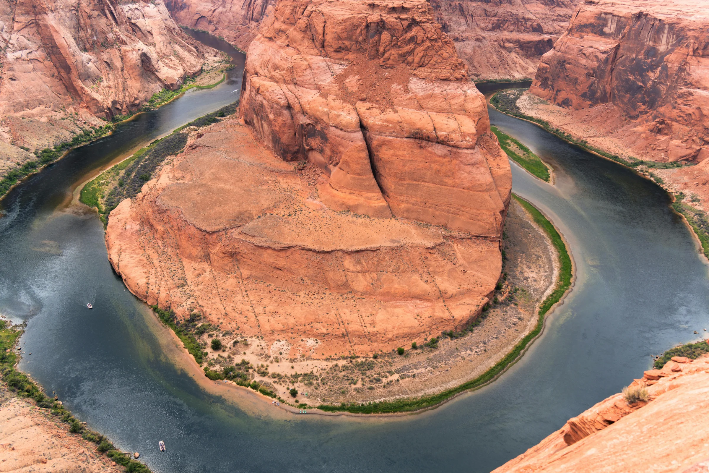 Wide scenic view of Santa Elena Canyon in Big Bend National Park, Texas