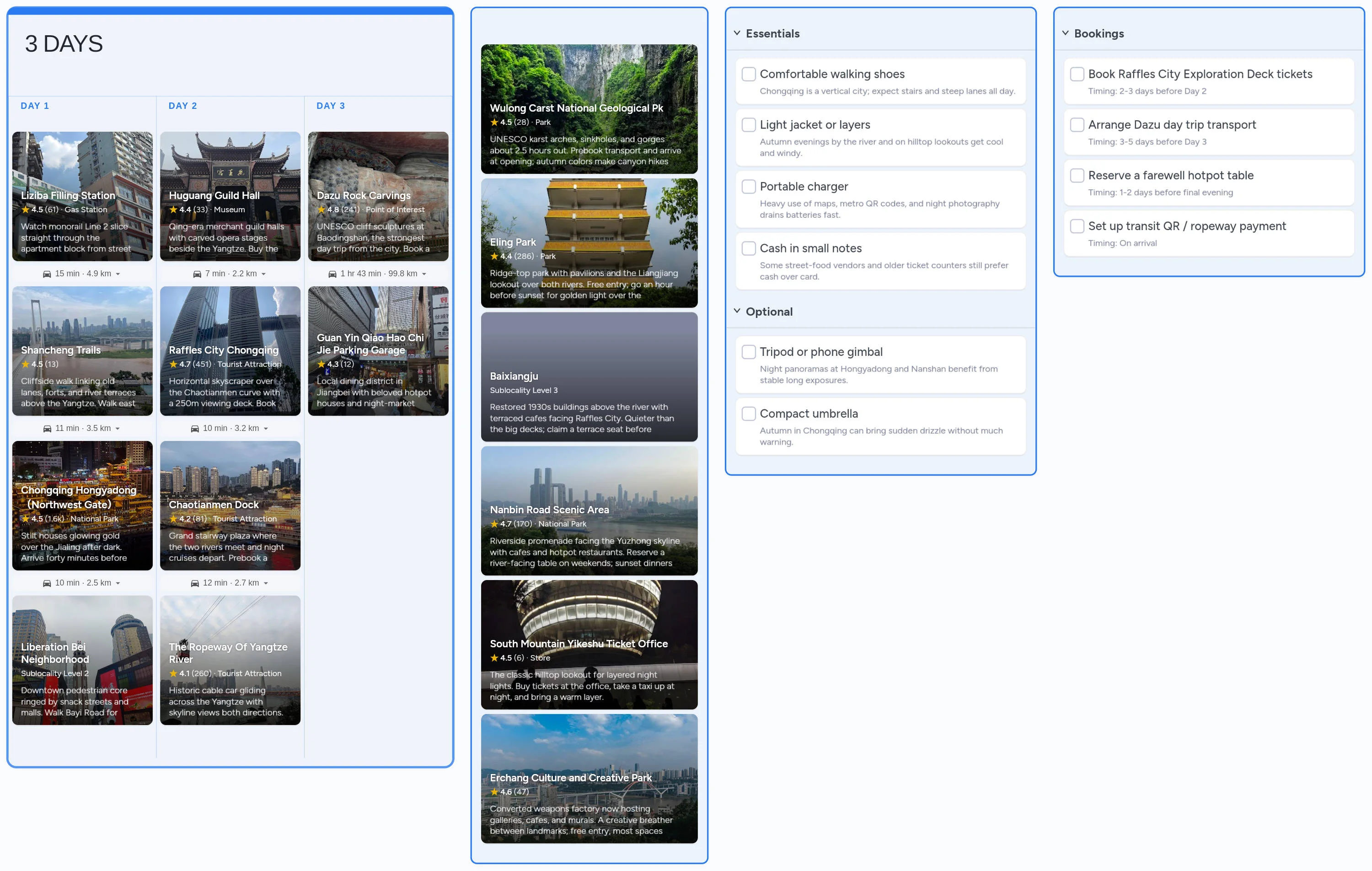Chongqing template board preview