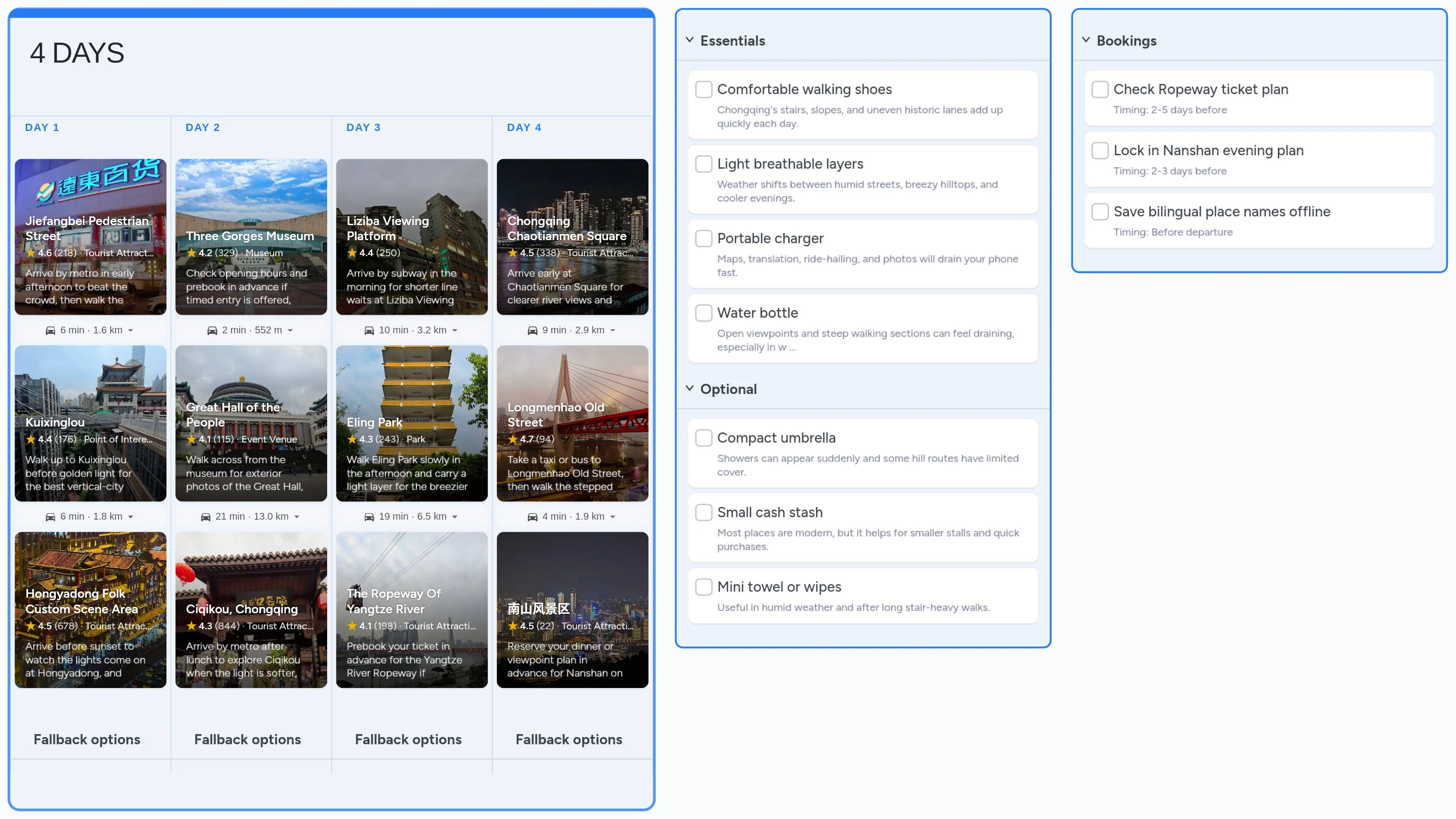 Chongqing template board preview