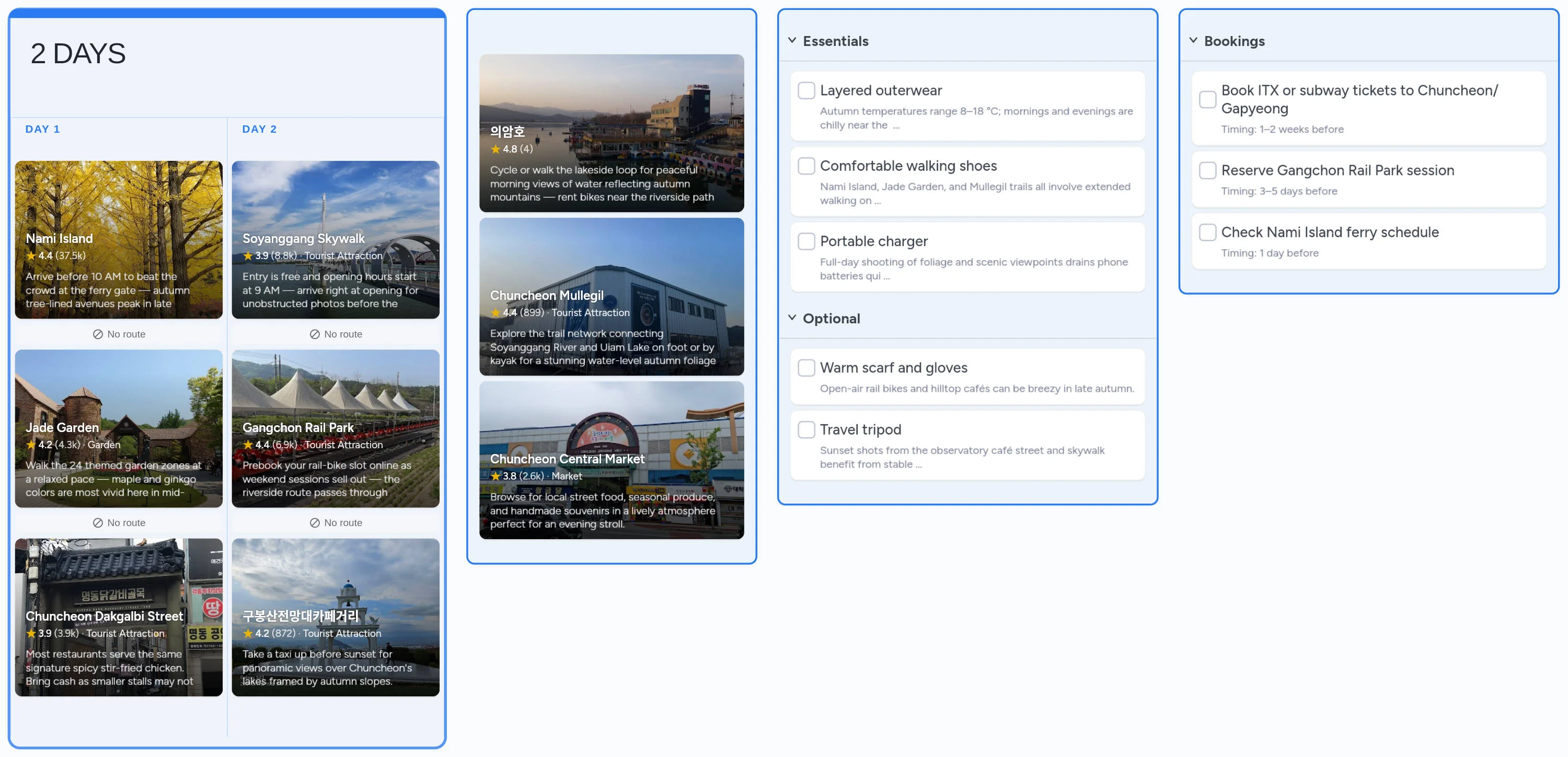 Chuncheon template board preview