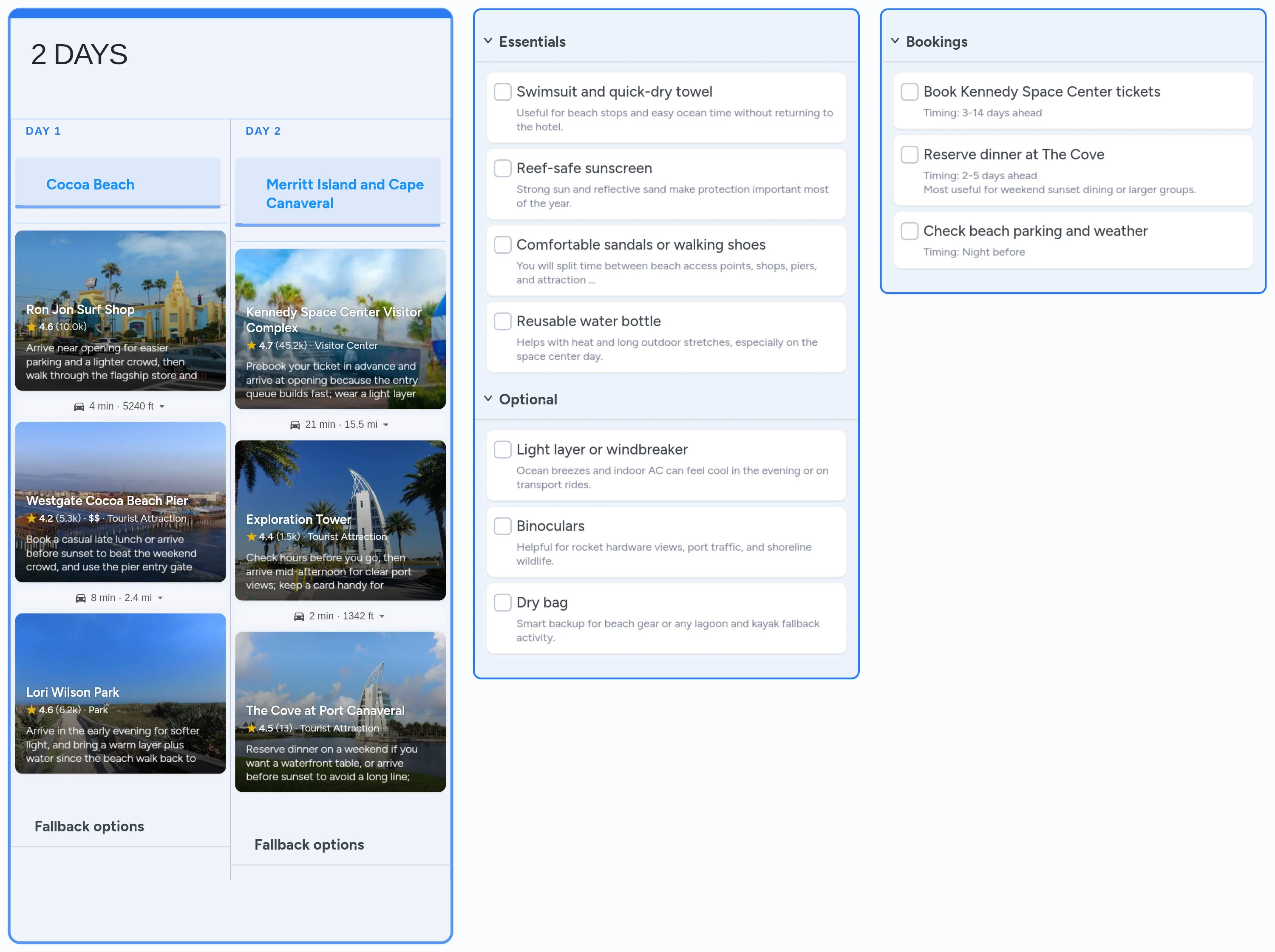 Cocoa Beach template board preview