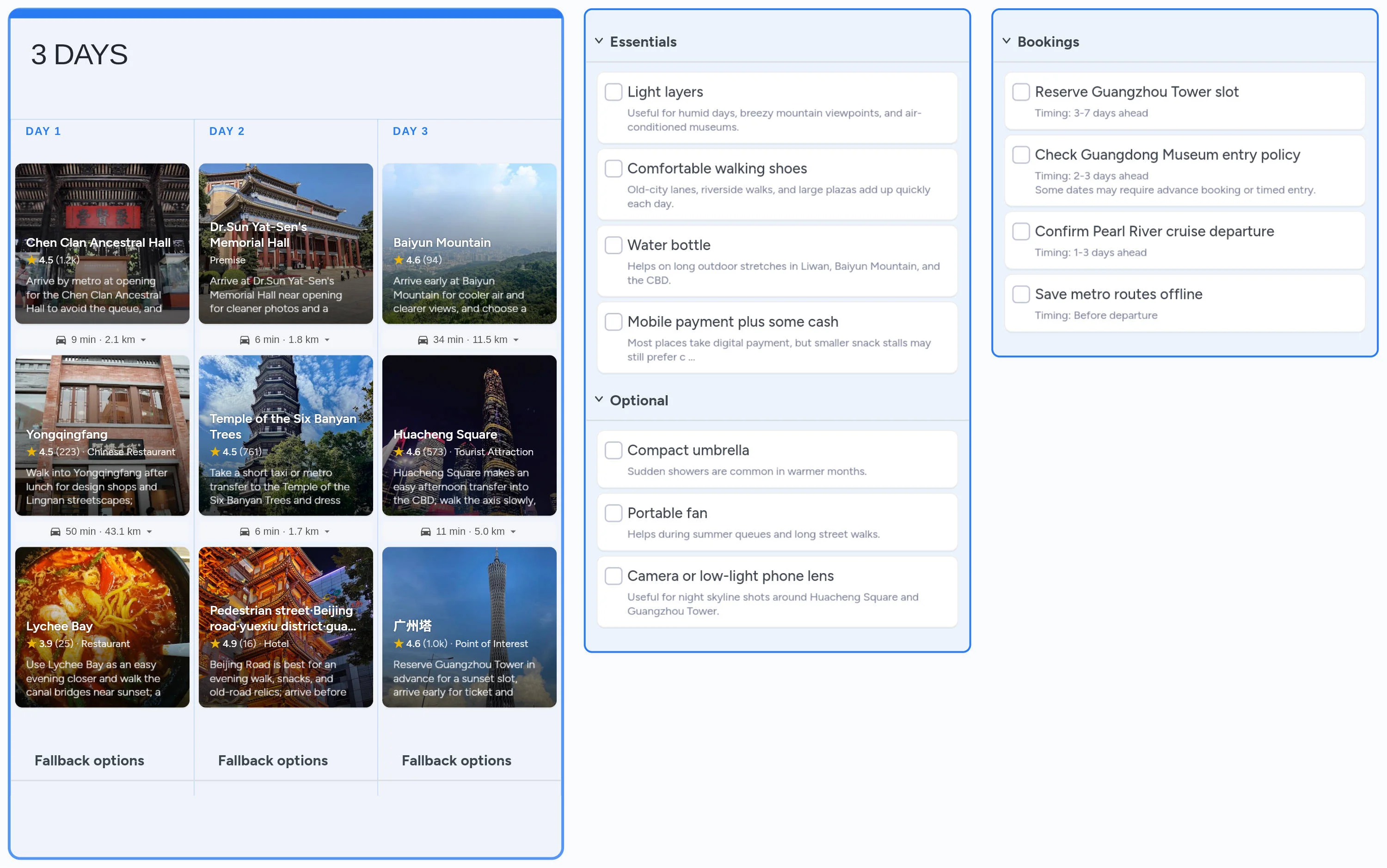 Guangzhou template board preview
