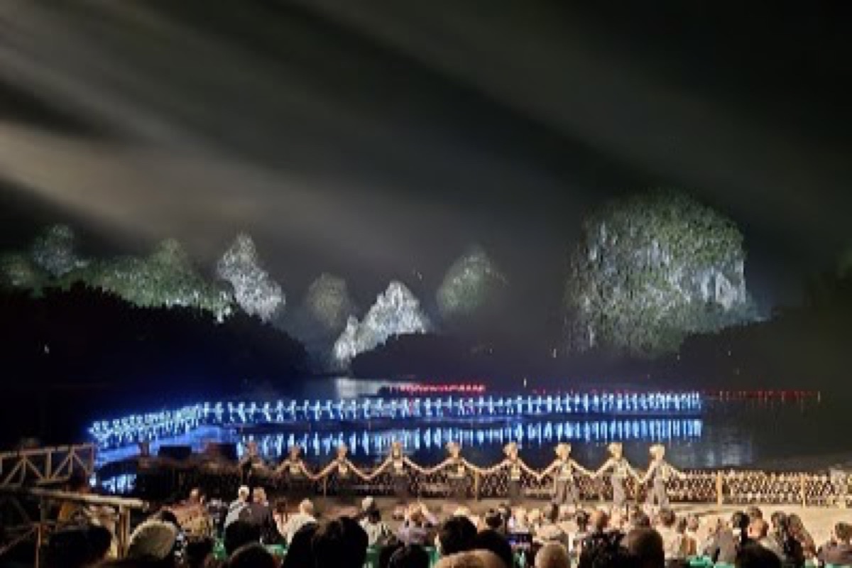 Impression Liu Sanjie Light Show on the Li River in Yangshuo