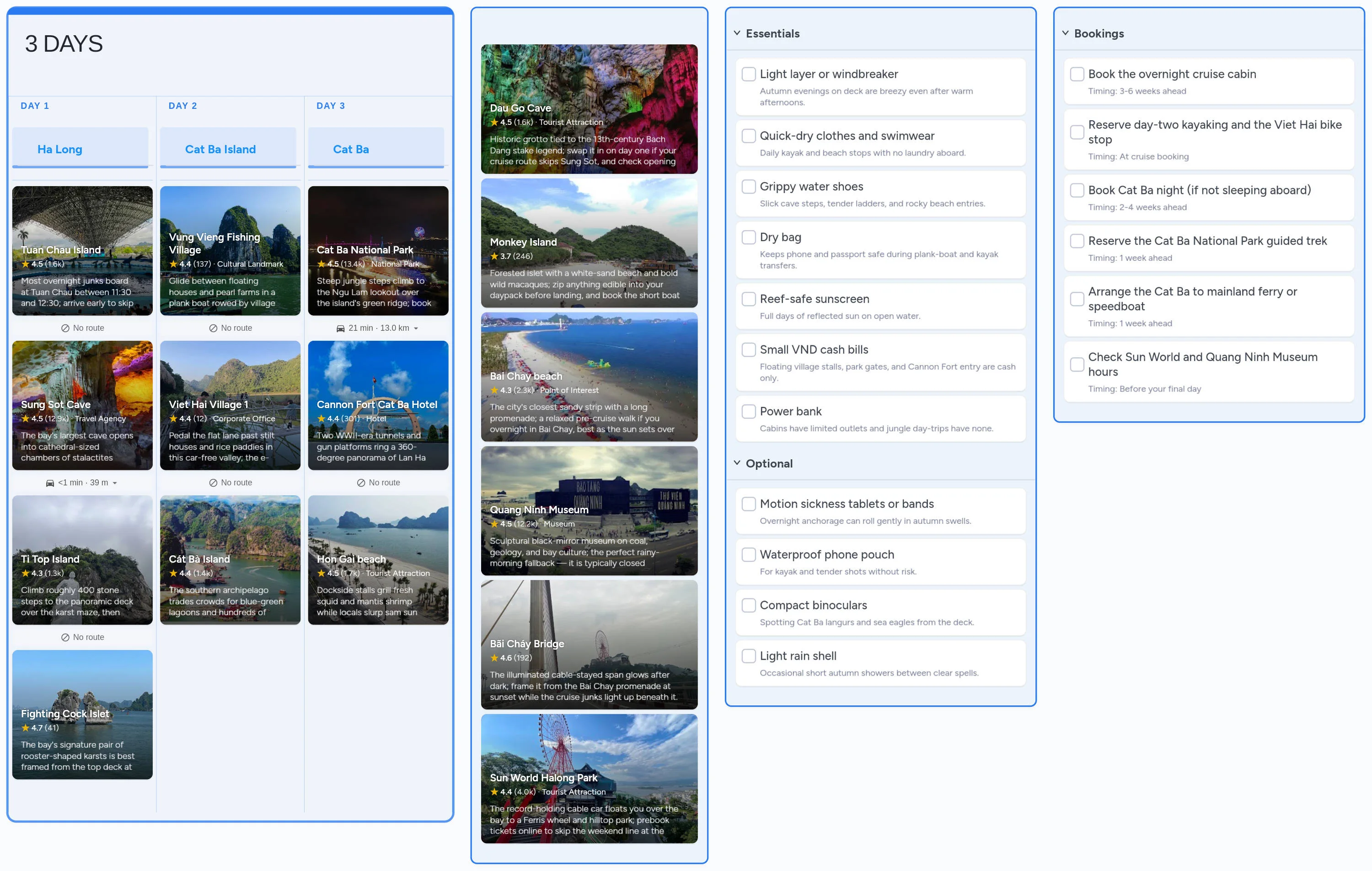 Ha Long Bay template board preview