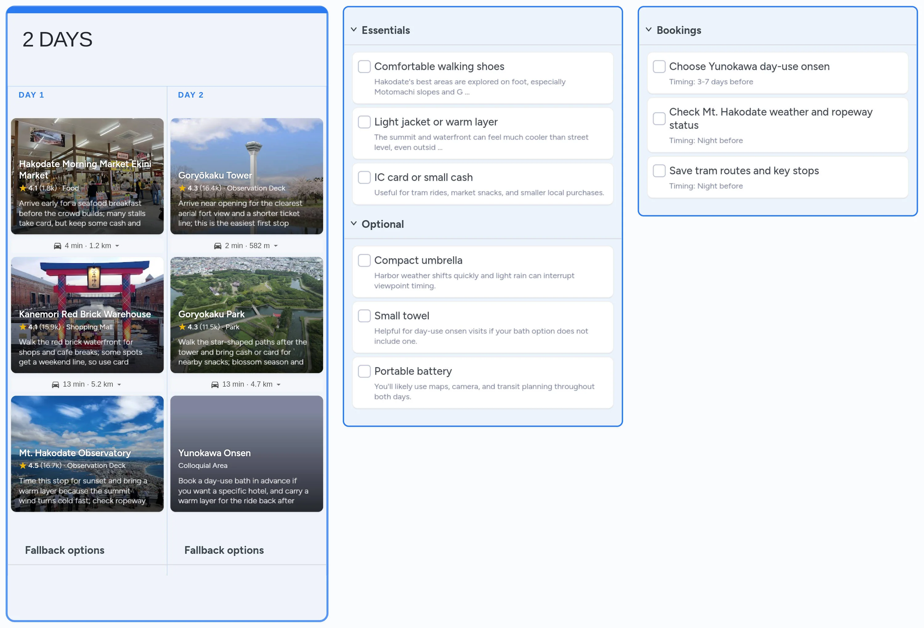 Hakodate template board preview