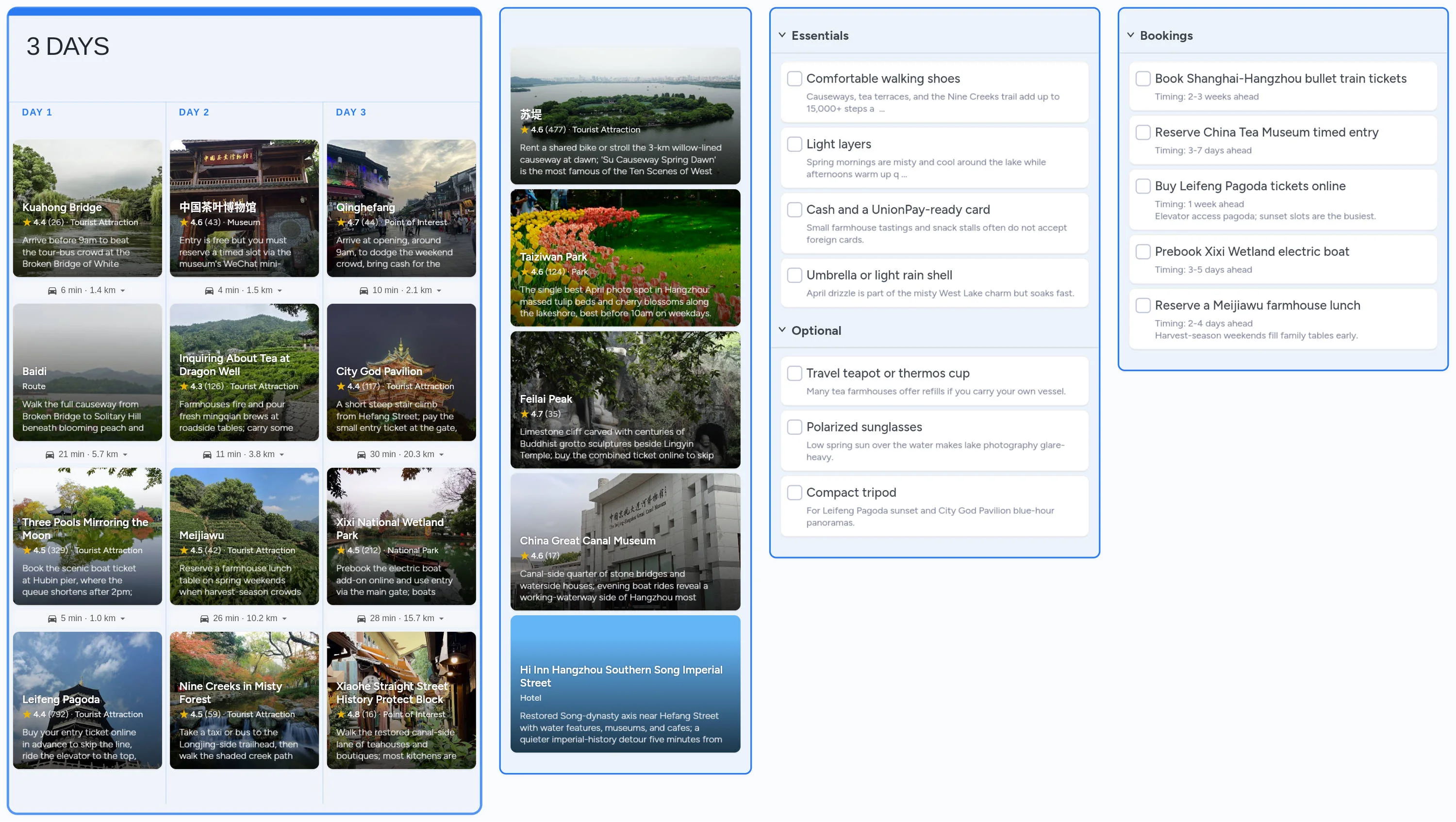 Hangzhou template board preview