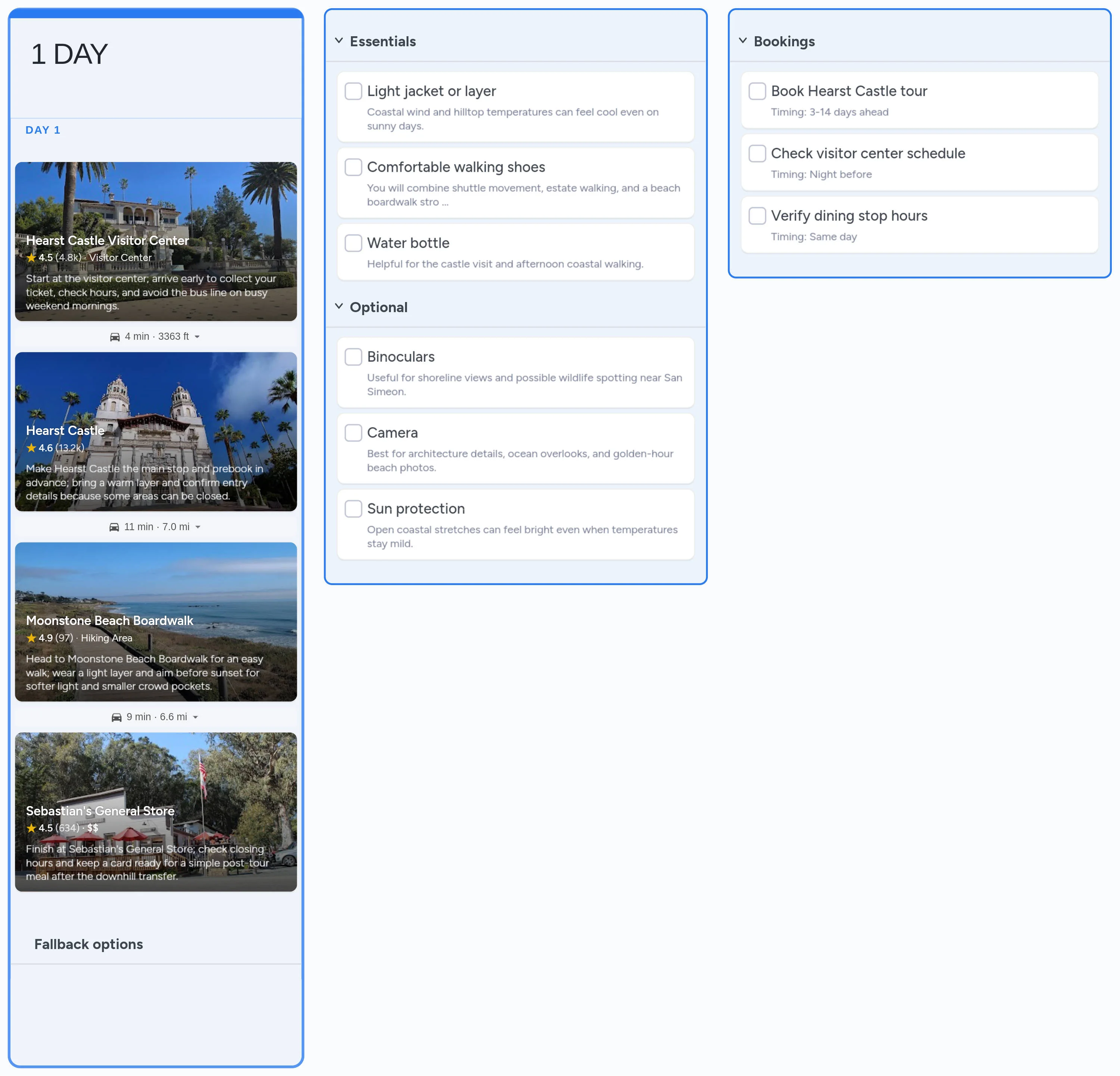 Hearst Castle template board preview