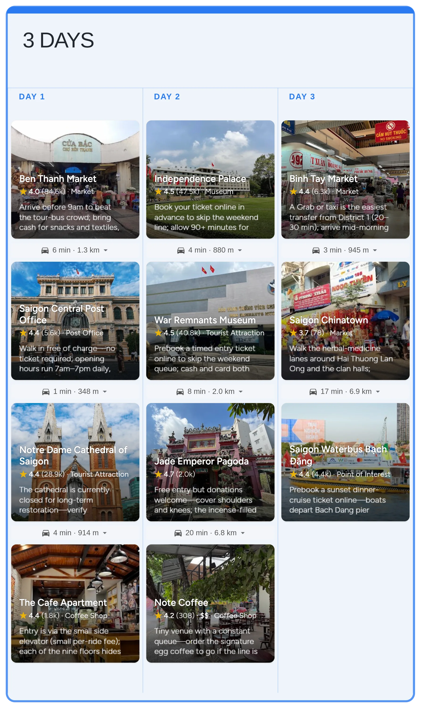 Ho Chi Minh City calendar template preview