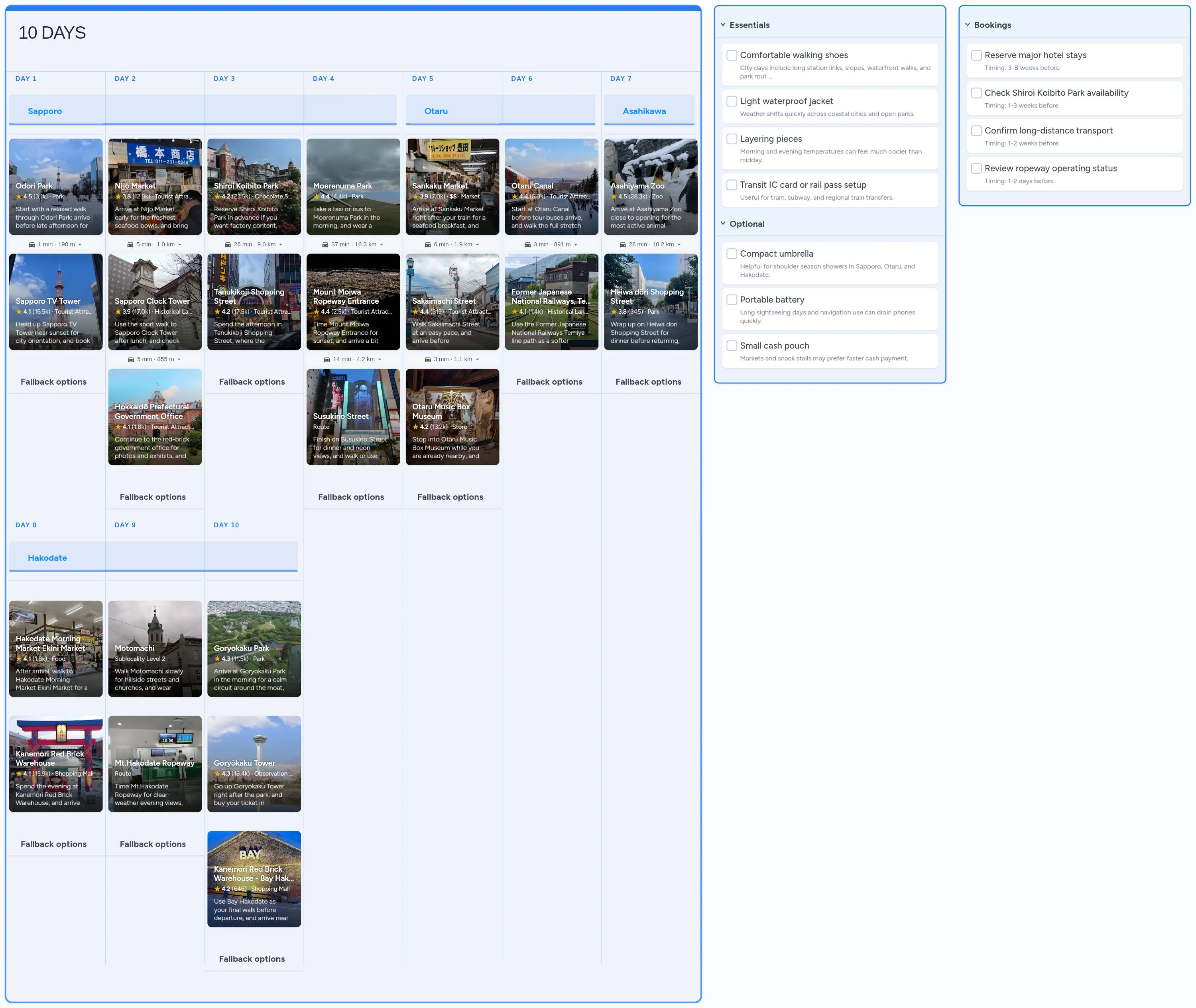 Hokkaido template board preview