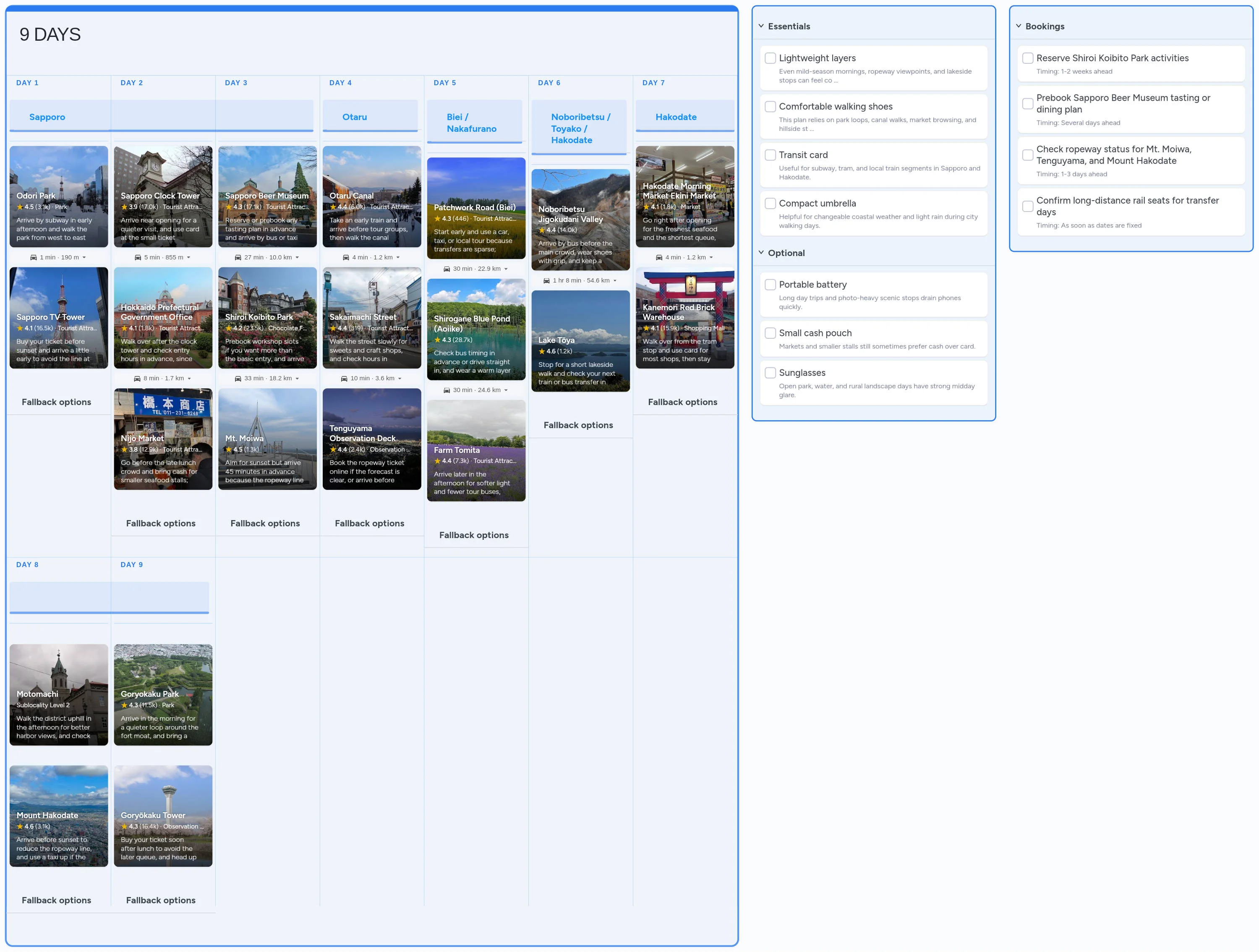 Hokkaido template board preview