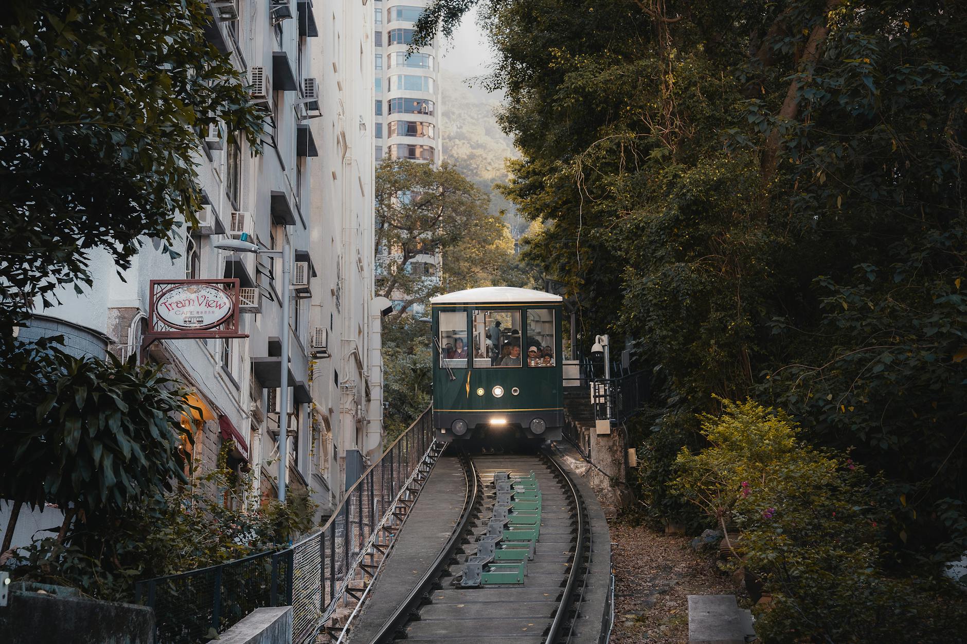 The Peak Tram in Hong Kong
