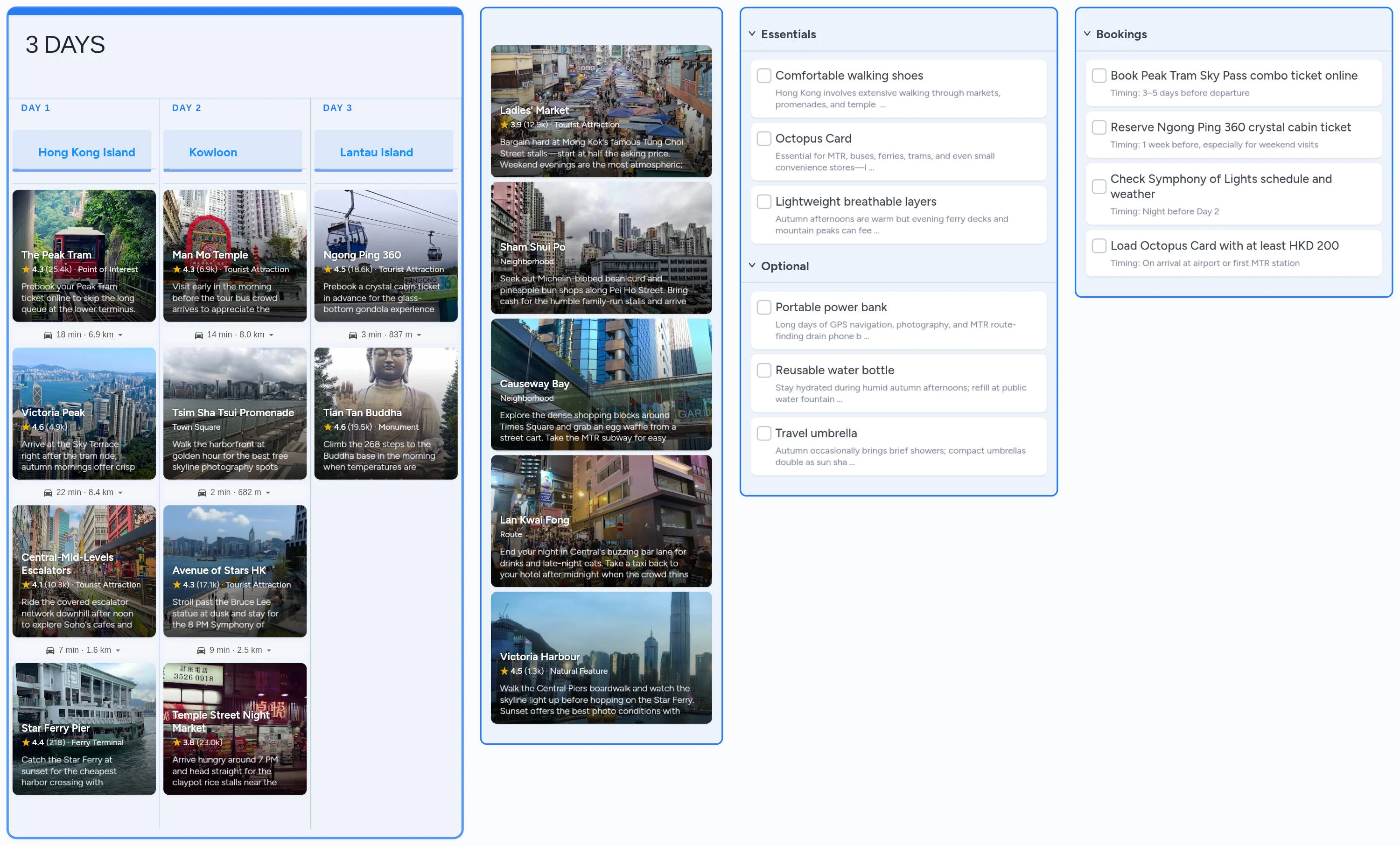 Hong Kong template board preview
