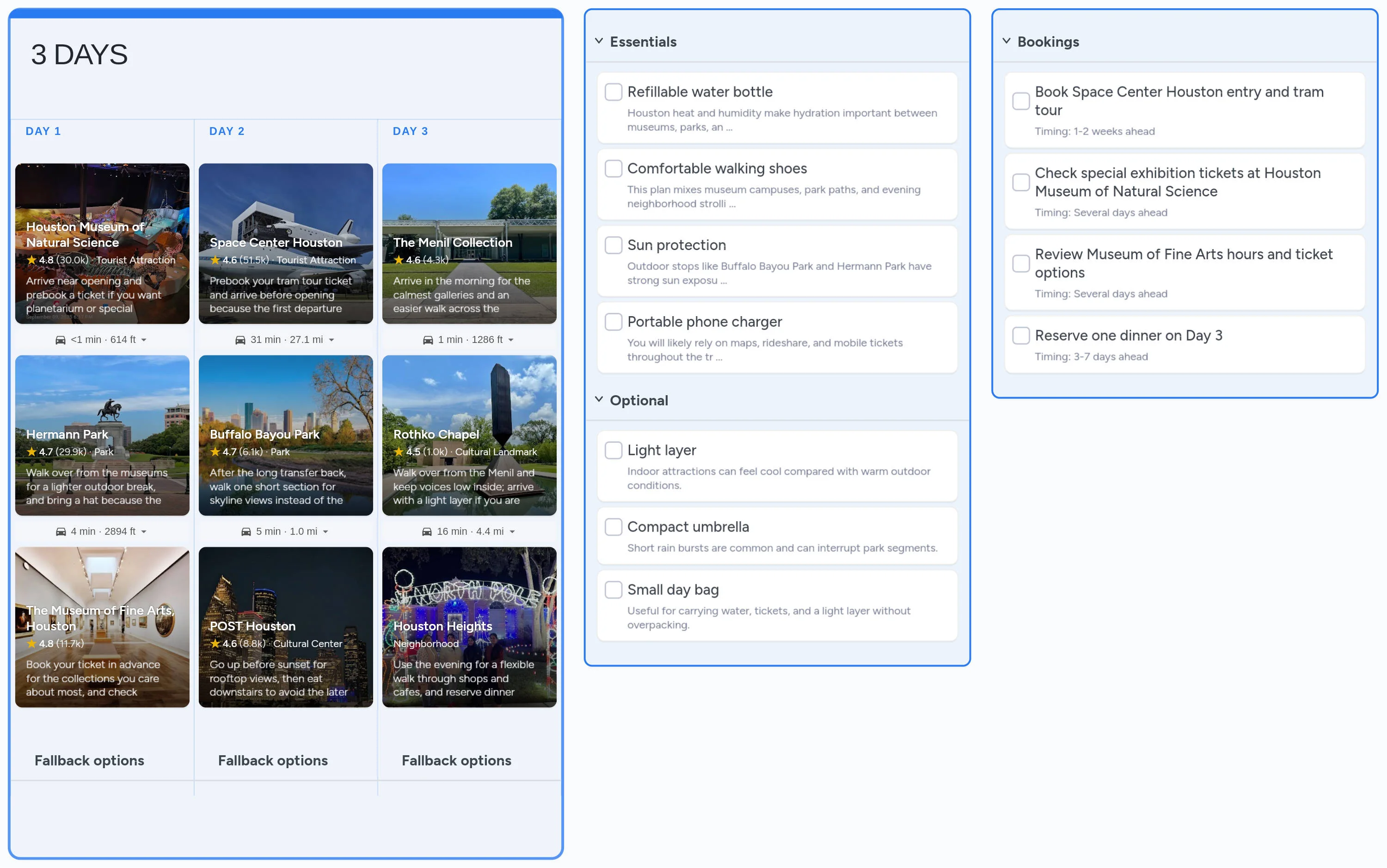 Houston template board preview