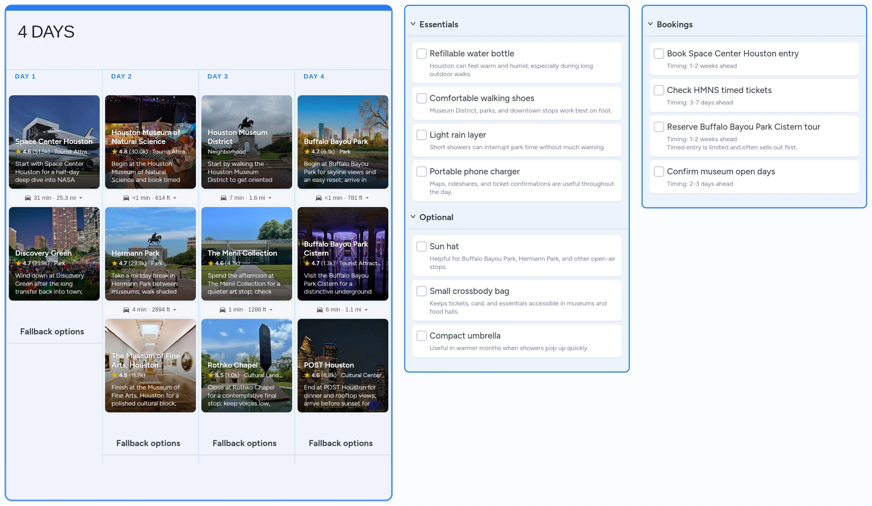 Houston template board preview