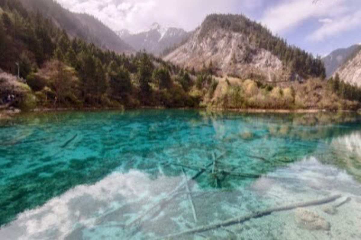 Shuzheng Lakes and Shuzheng Village in Jiuzhaigou