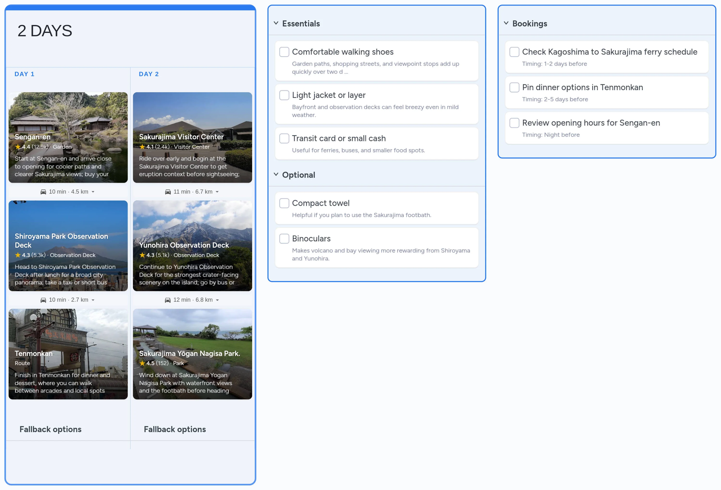 Kagoshima template board preview