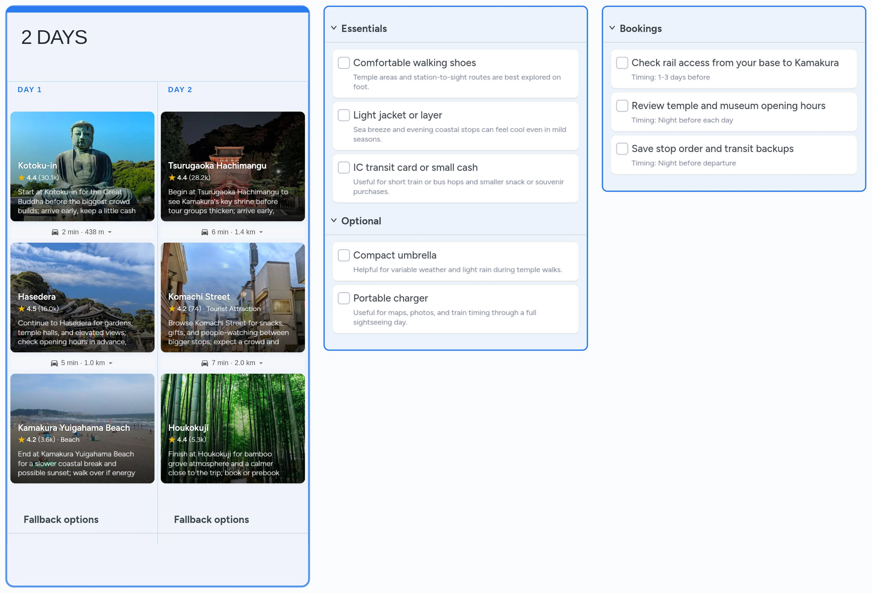 Kamakura template board preview