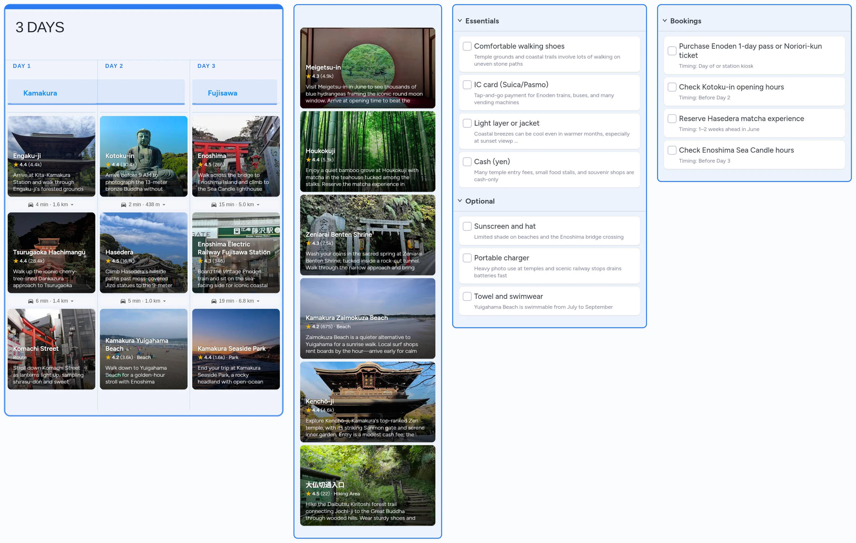 Kamakura template board preview