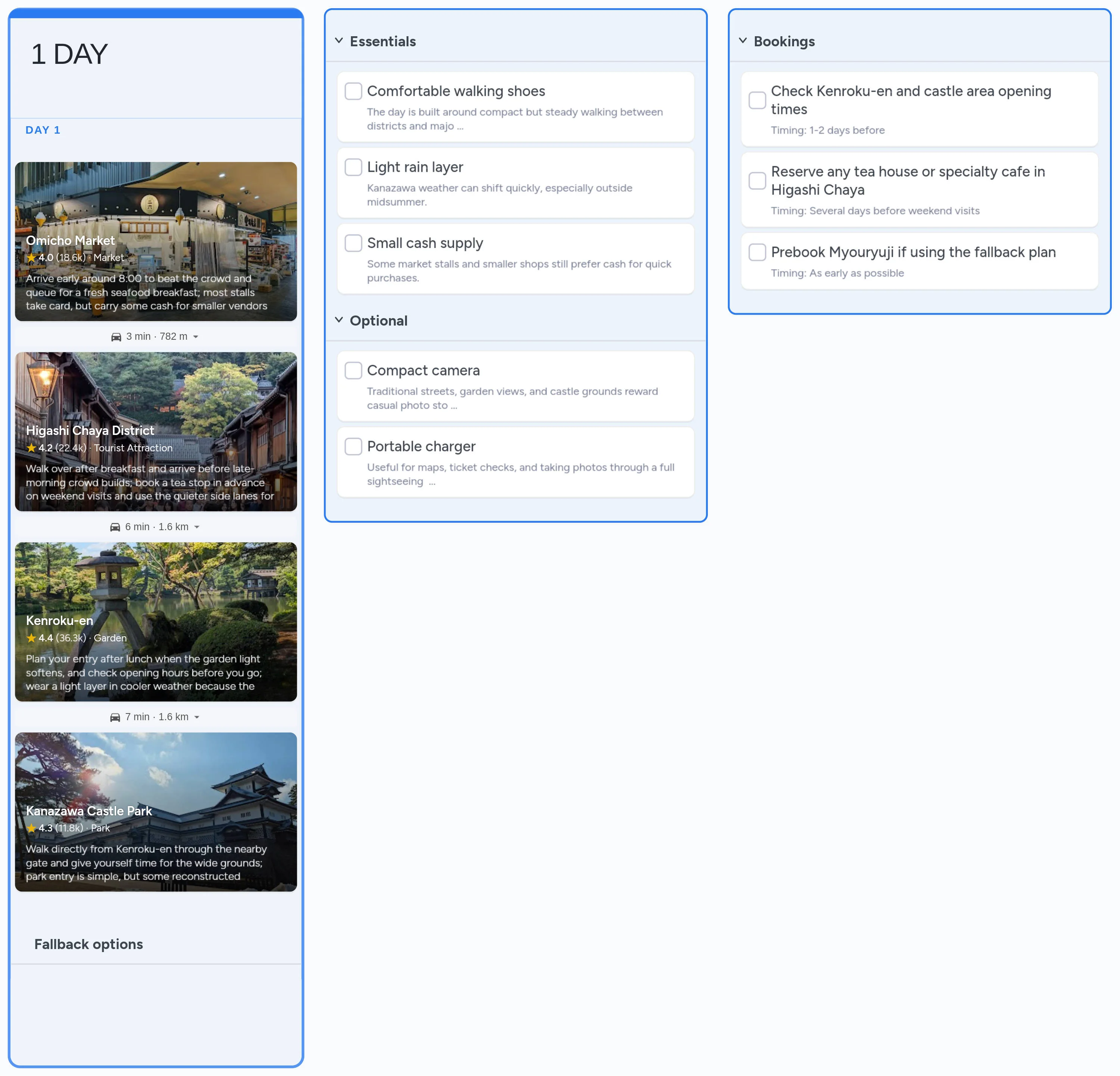 Kanazawa template board preview