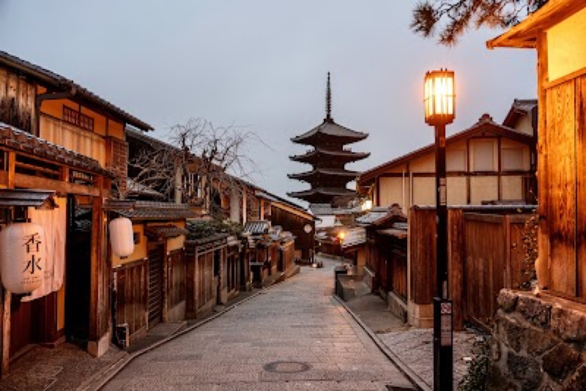 Sannenzaka and Ninenzaka stone-paved streets in Kyoto