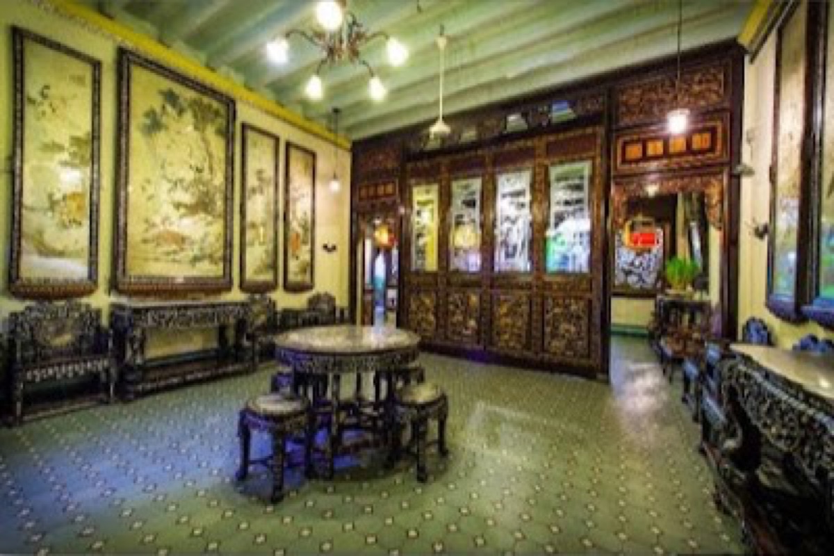 Courtyard and gilded interiors of the Baba & Nyonya Heritage Museum on Heeren Street