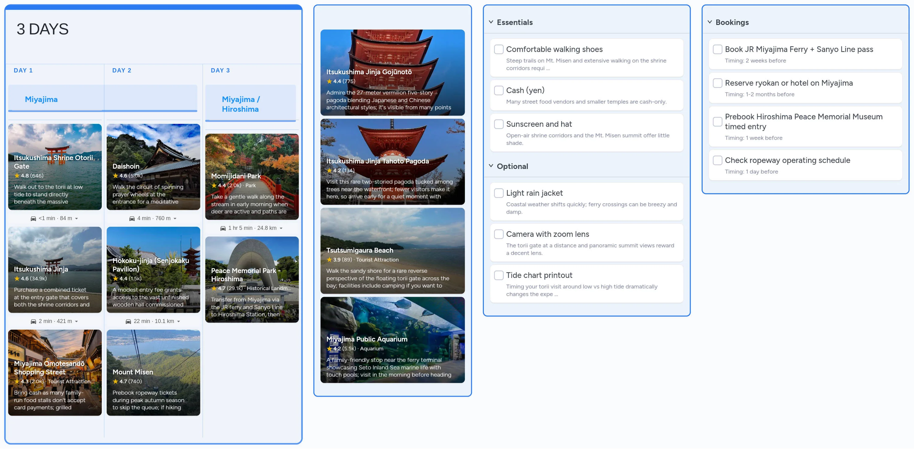 Miyajima template board preview