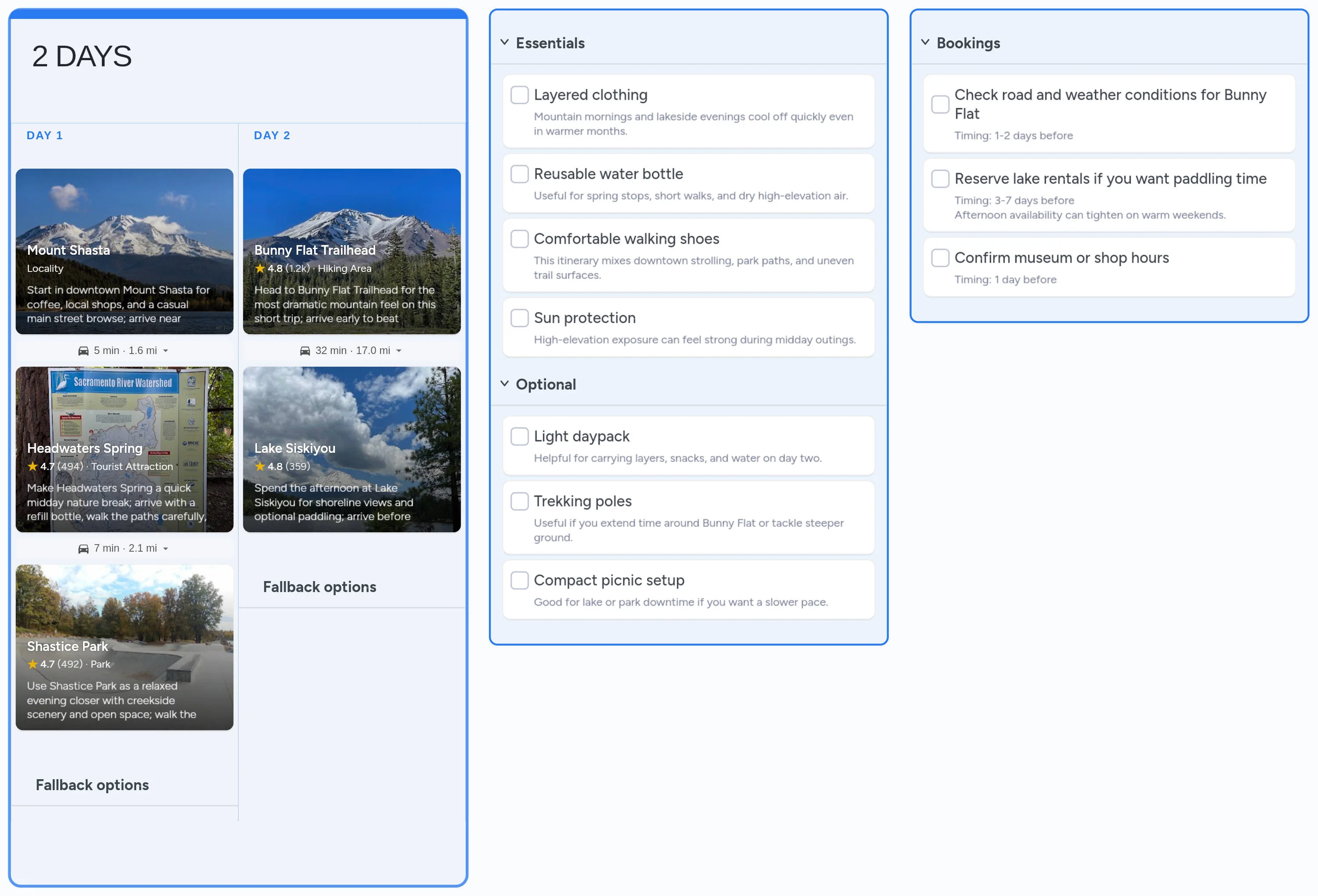 Mount Shasta template board preview