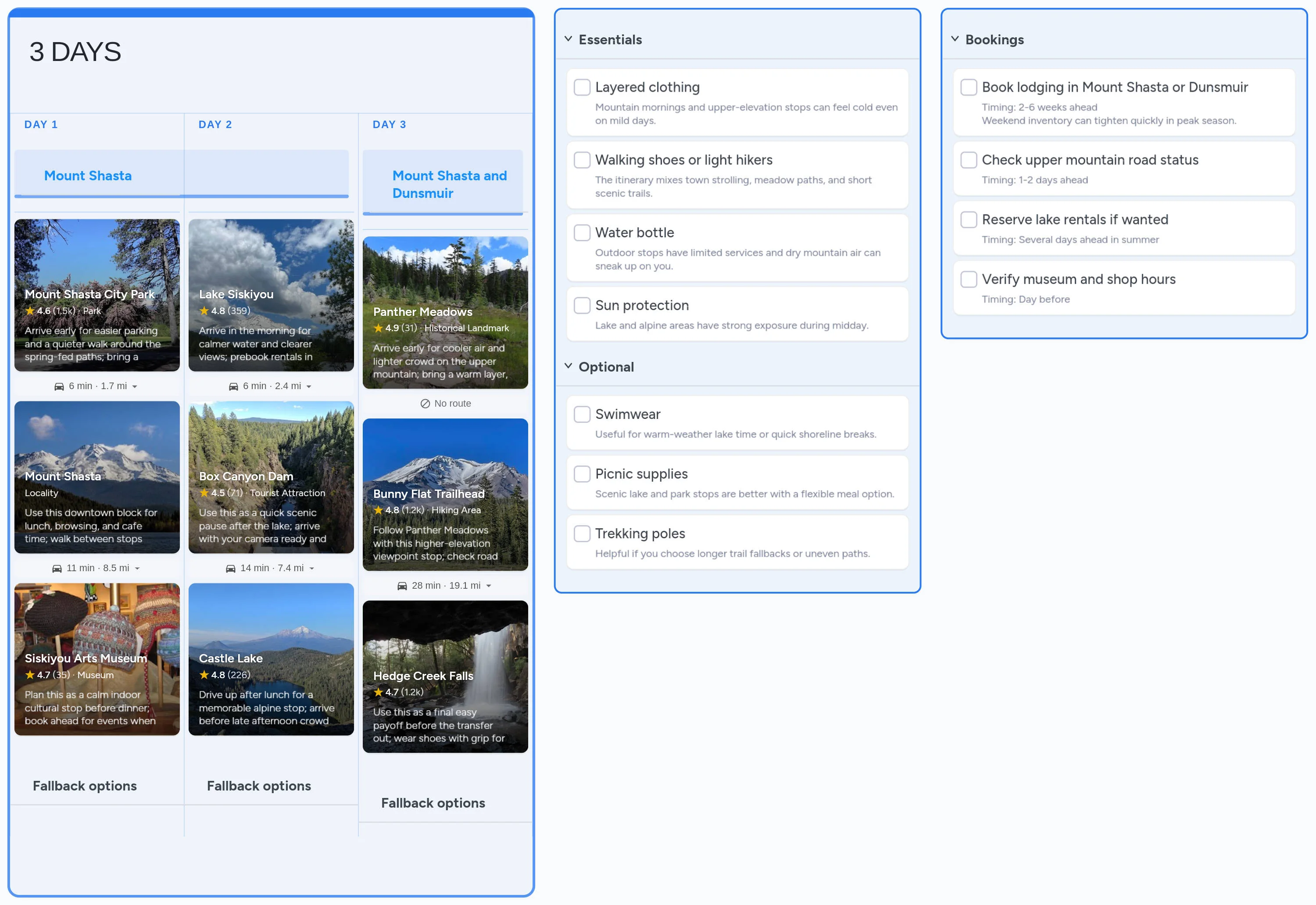 Mount Shasta template board preview