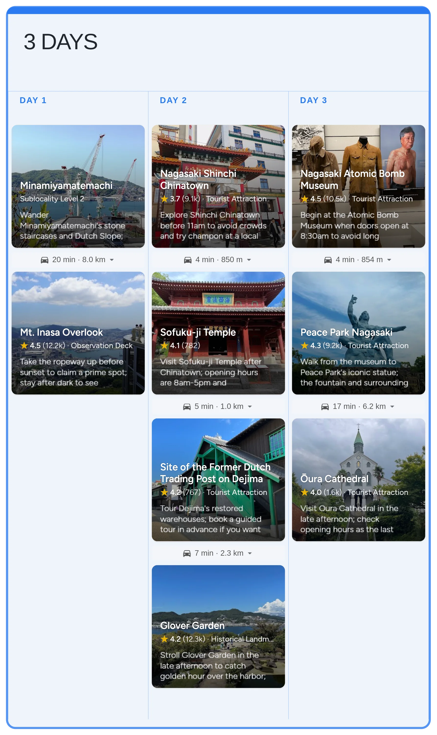 Nagasaki calendar template preview