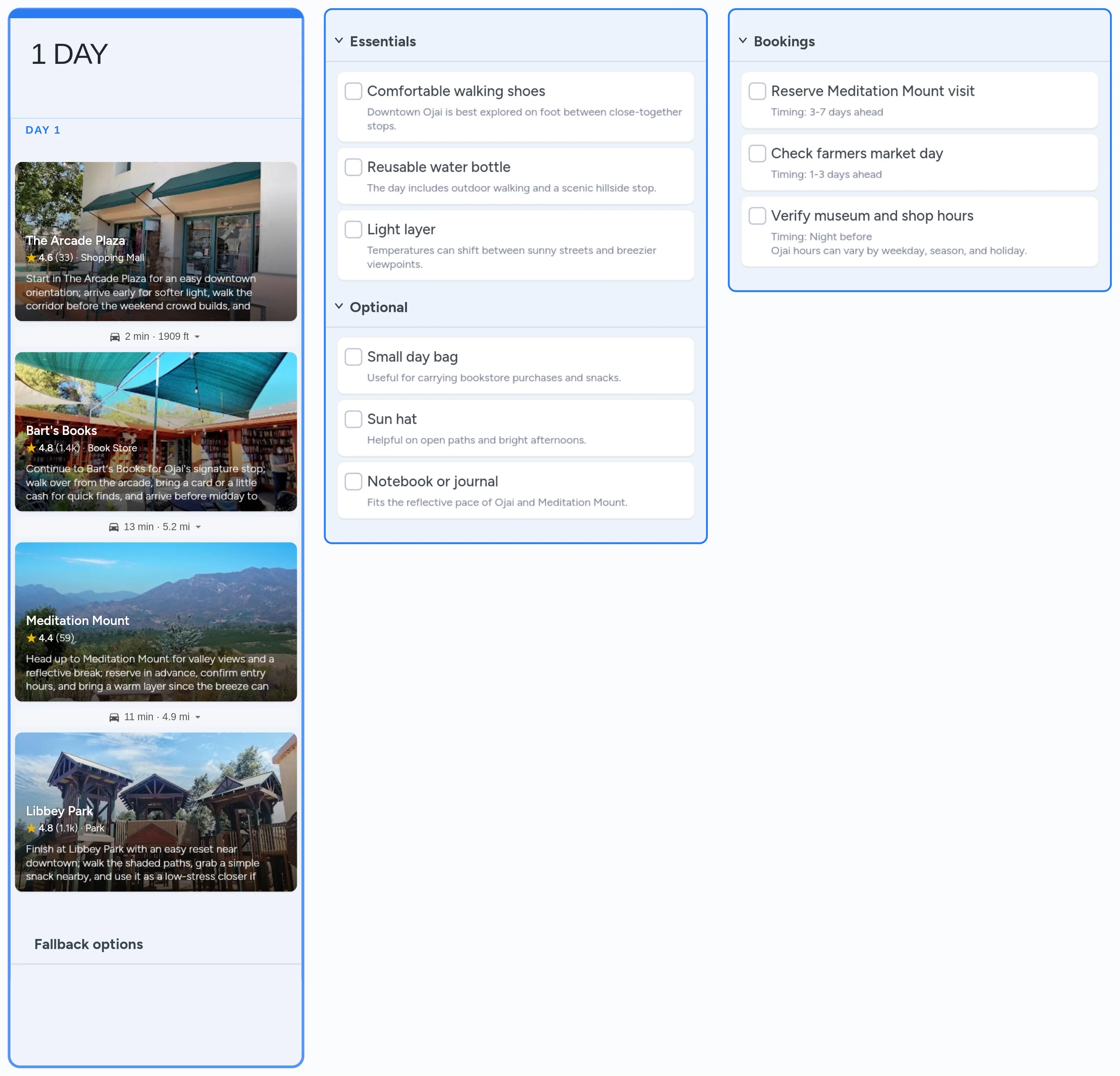 Ojai template board preview