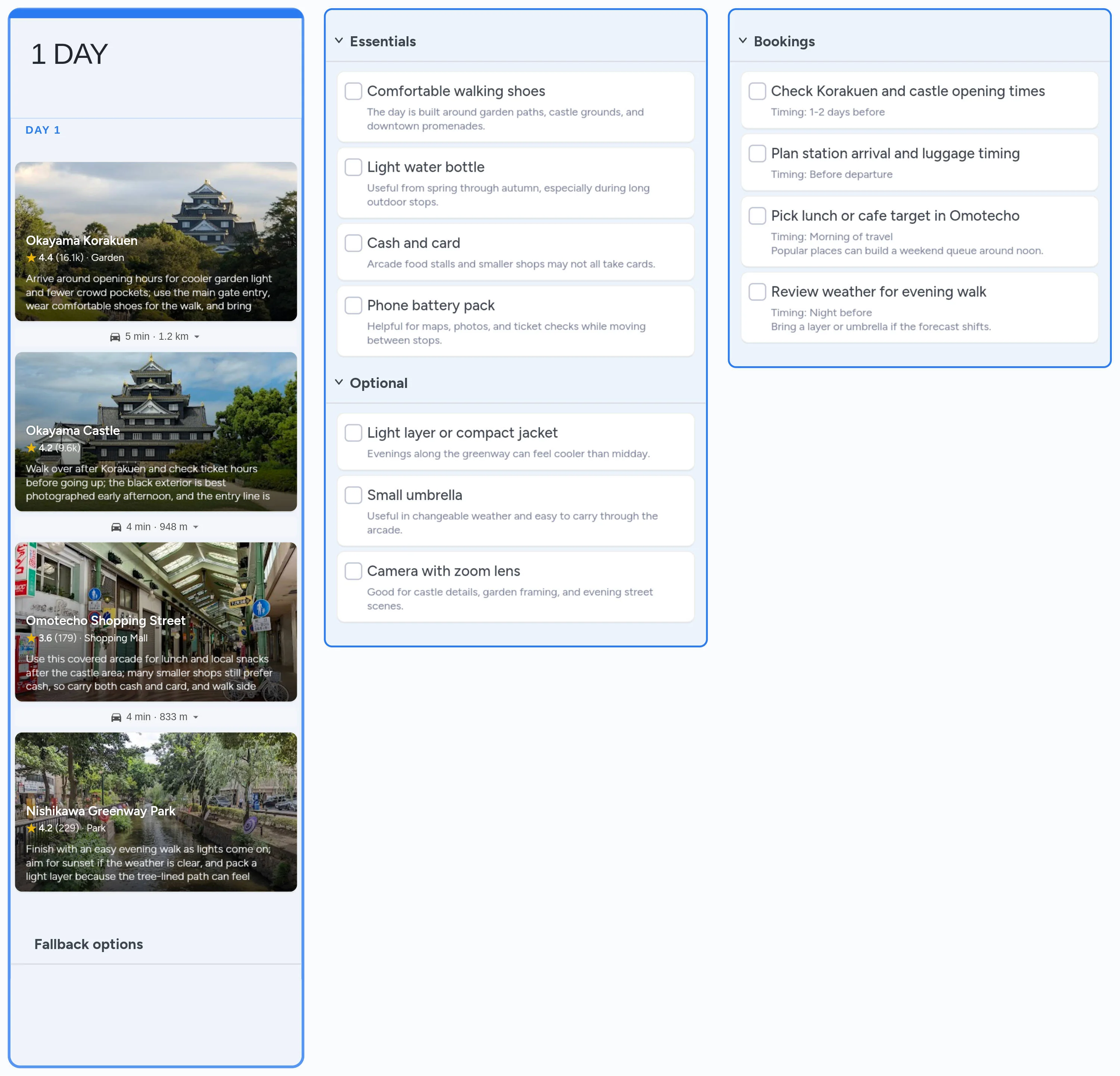Okayama template board preview