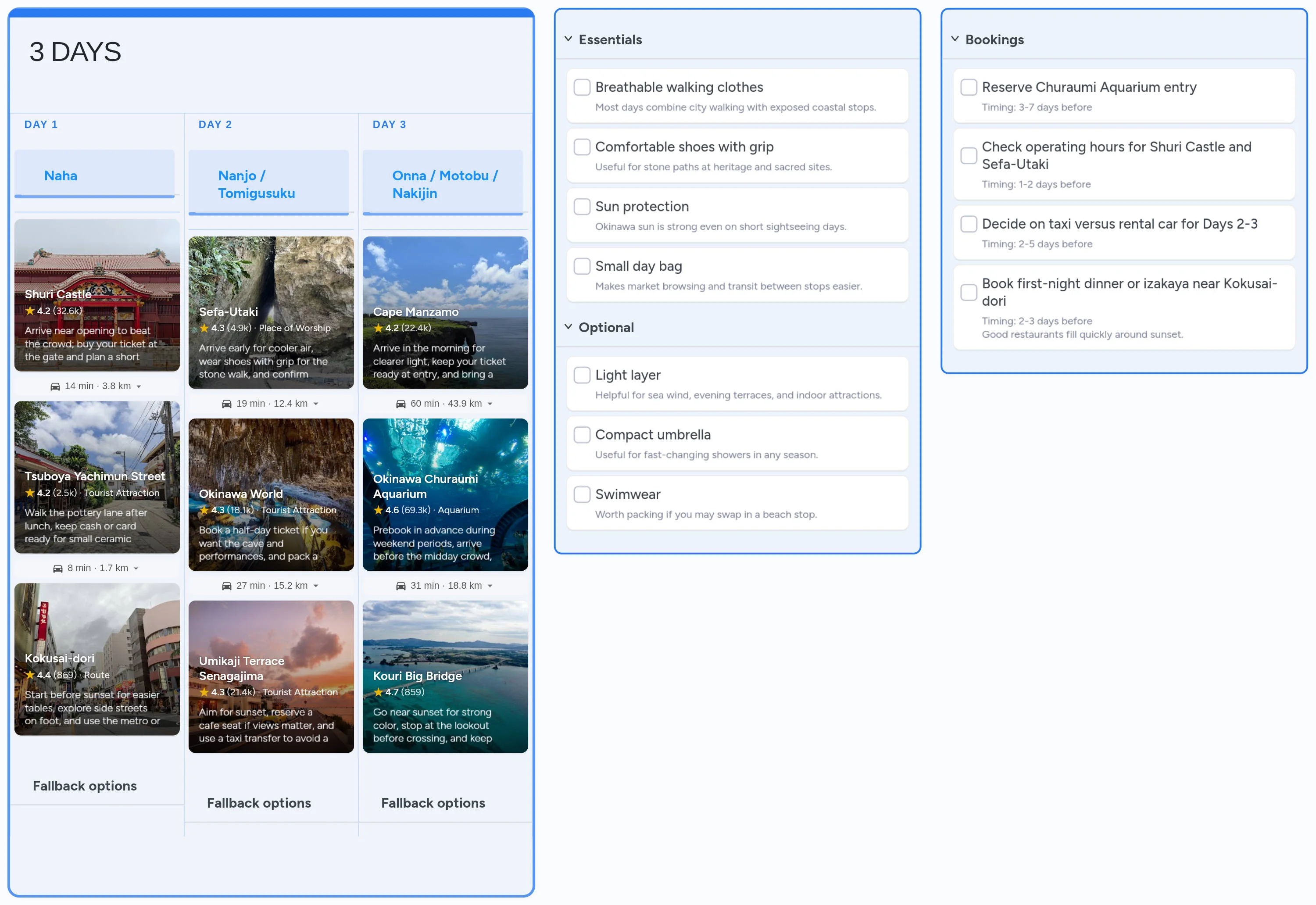 Okinawa template board preview