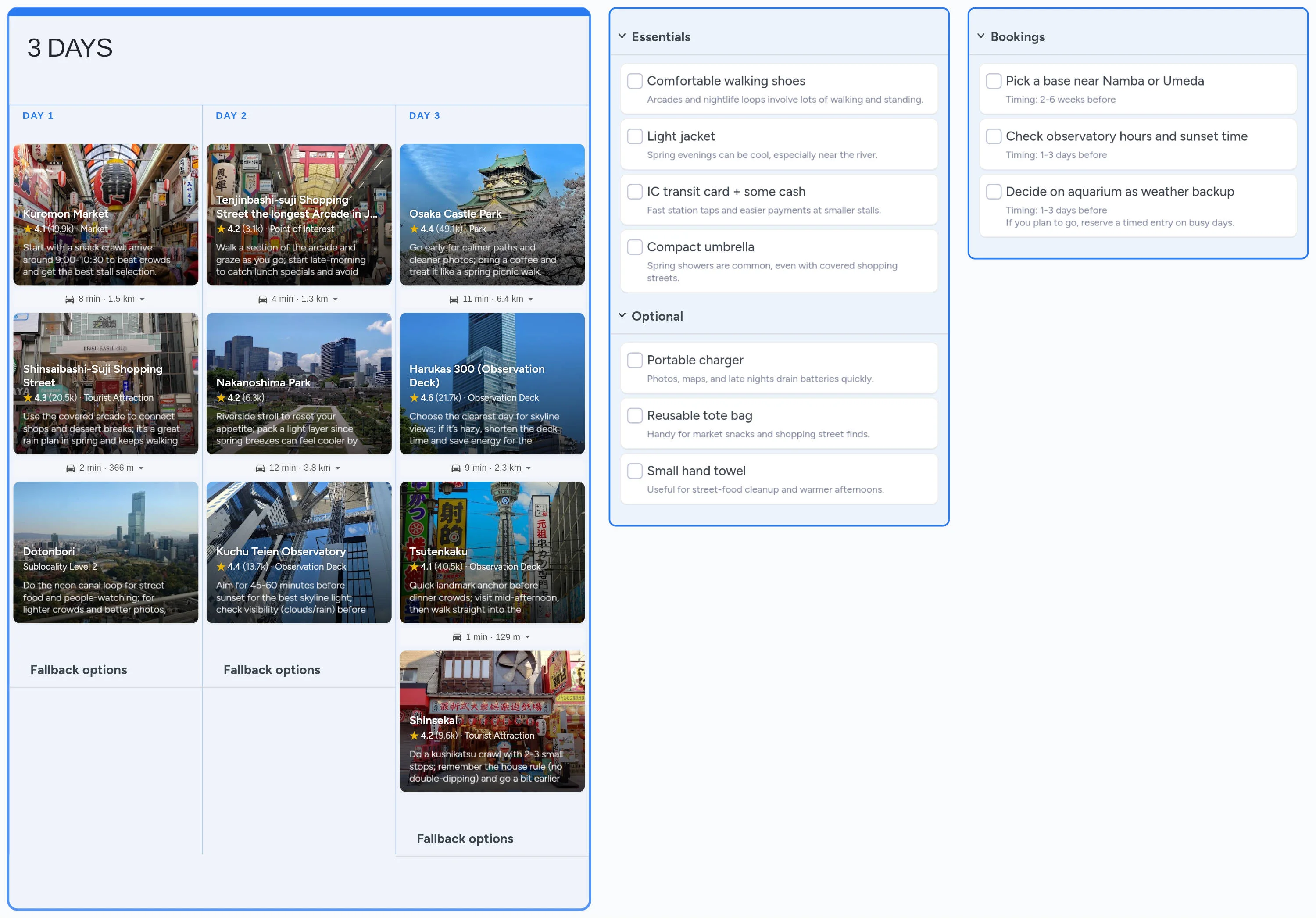 Osaka template board preview