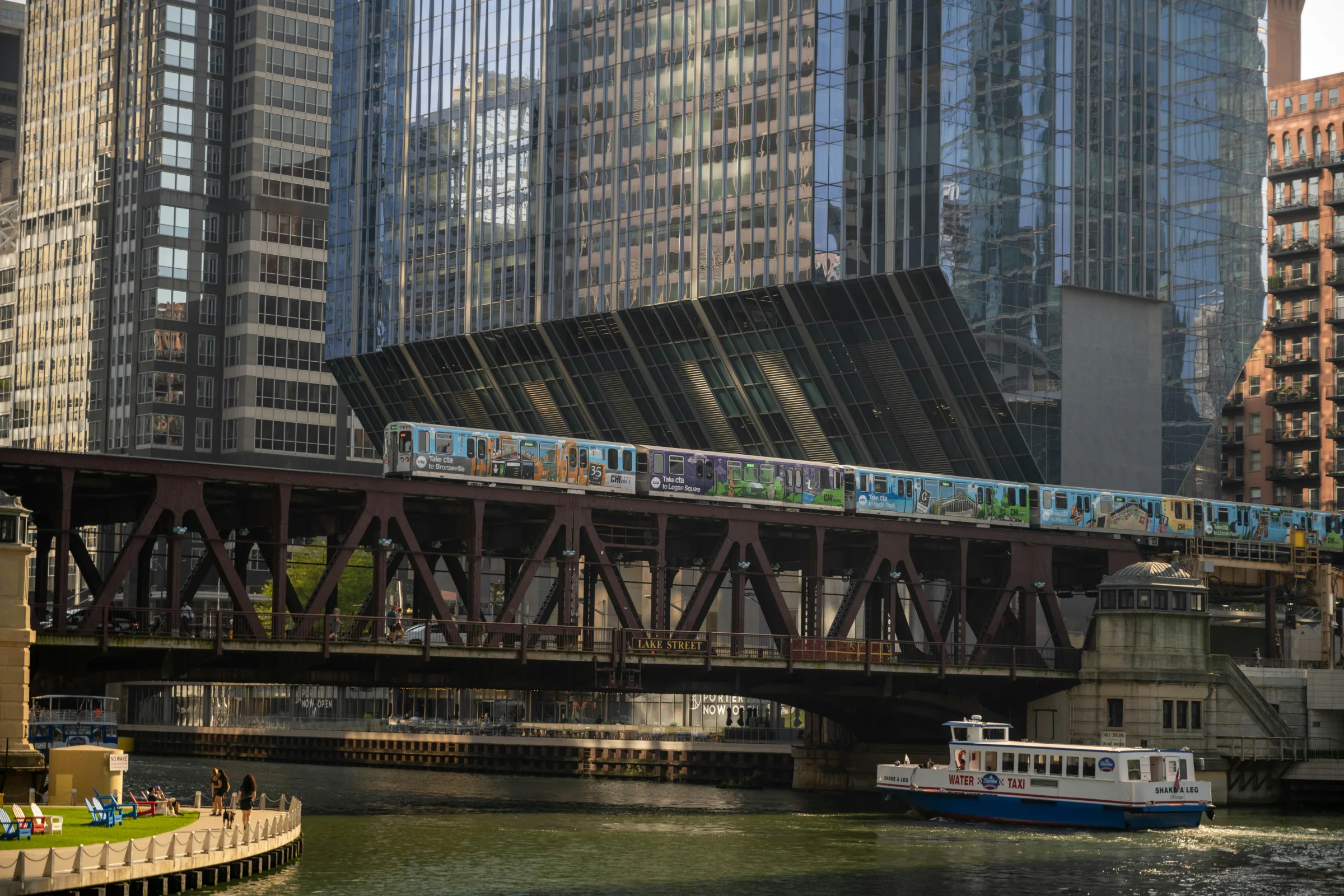 Downtown Reno skyline along the Truckee River and Riverwalk in Nevada
