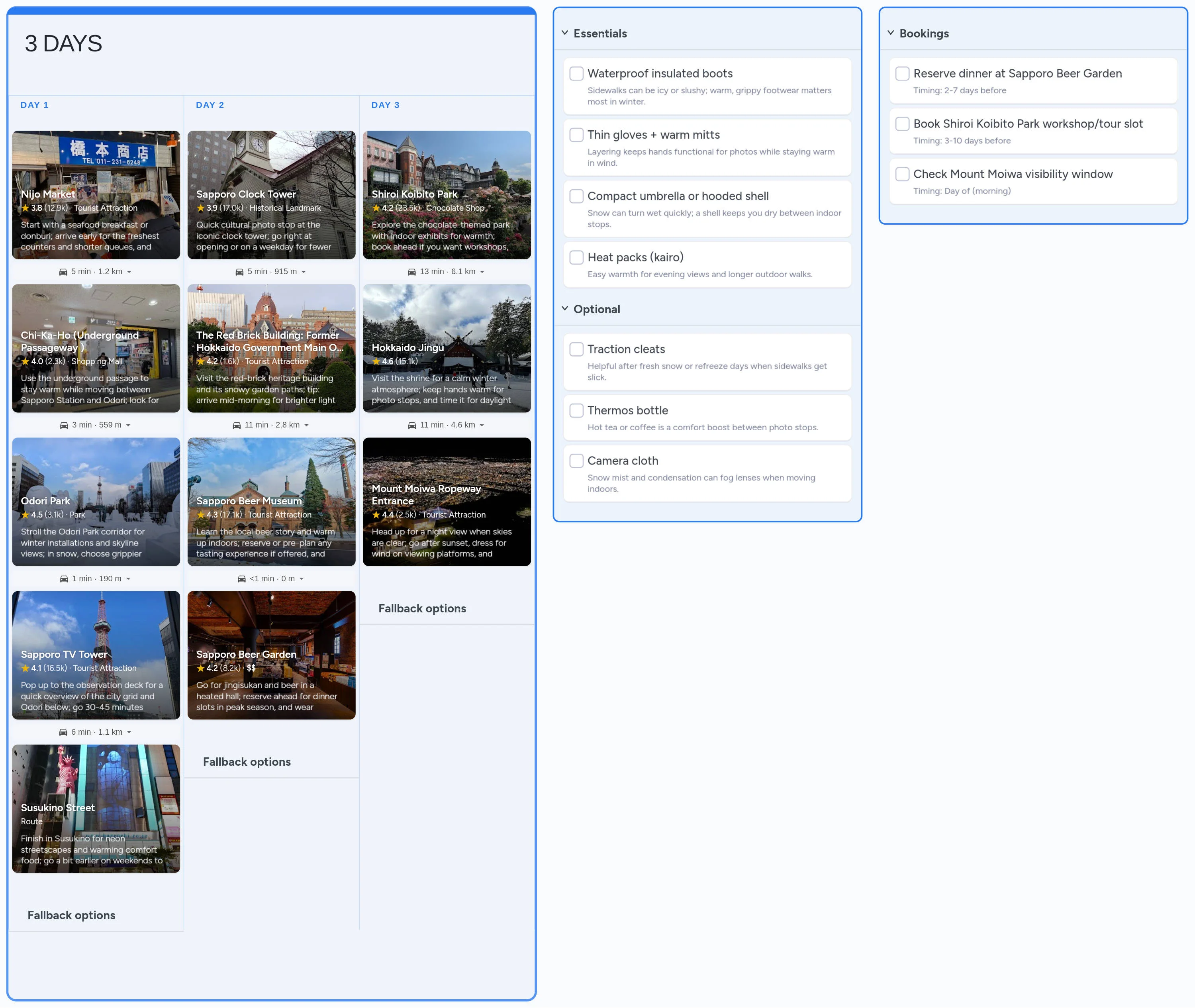 Sapporo template board preview