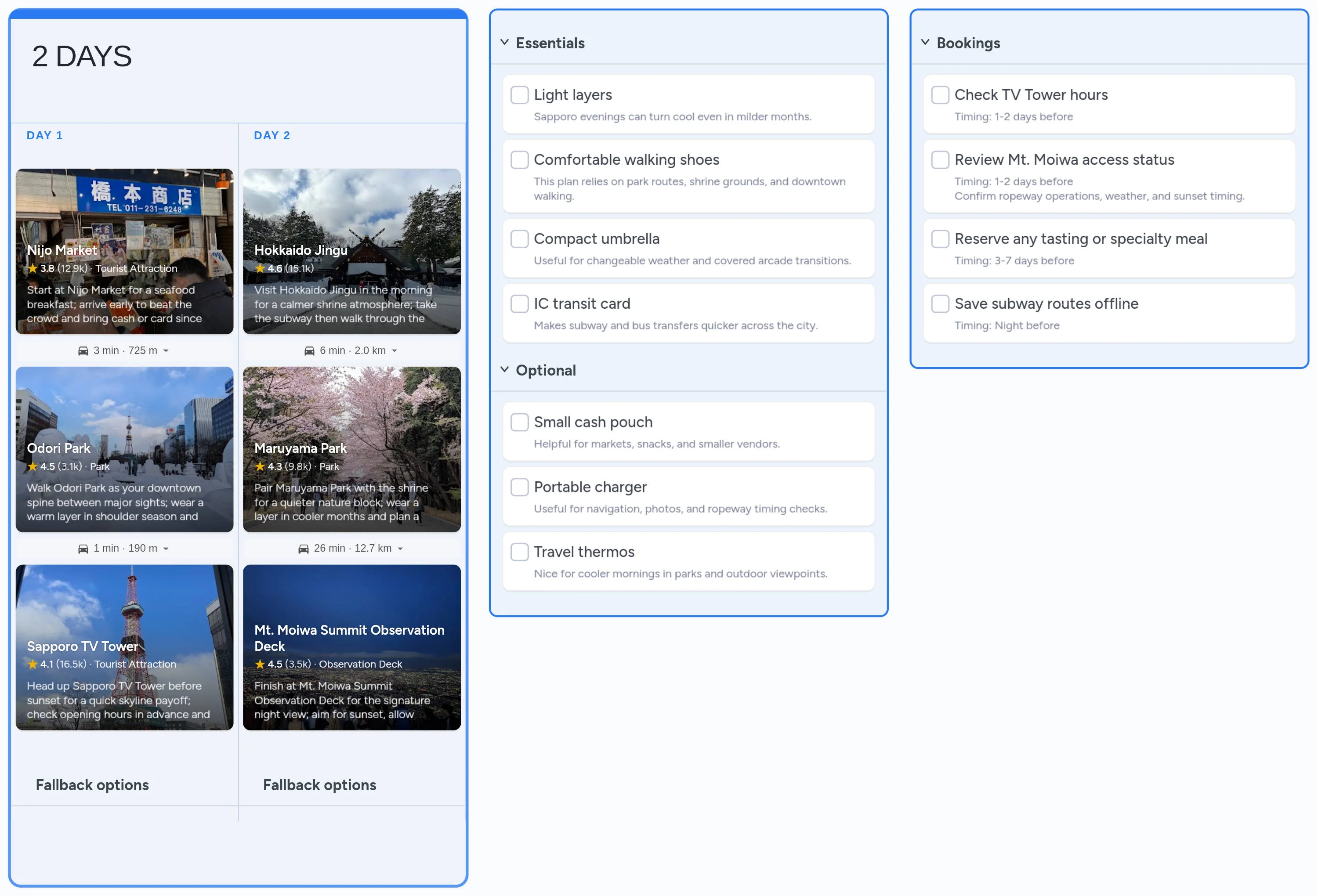 Sapporo template board preview