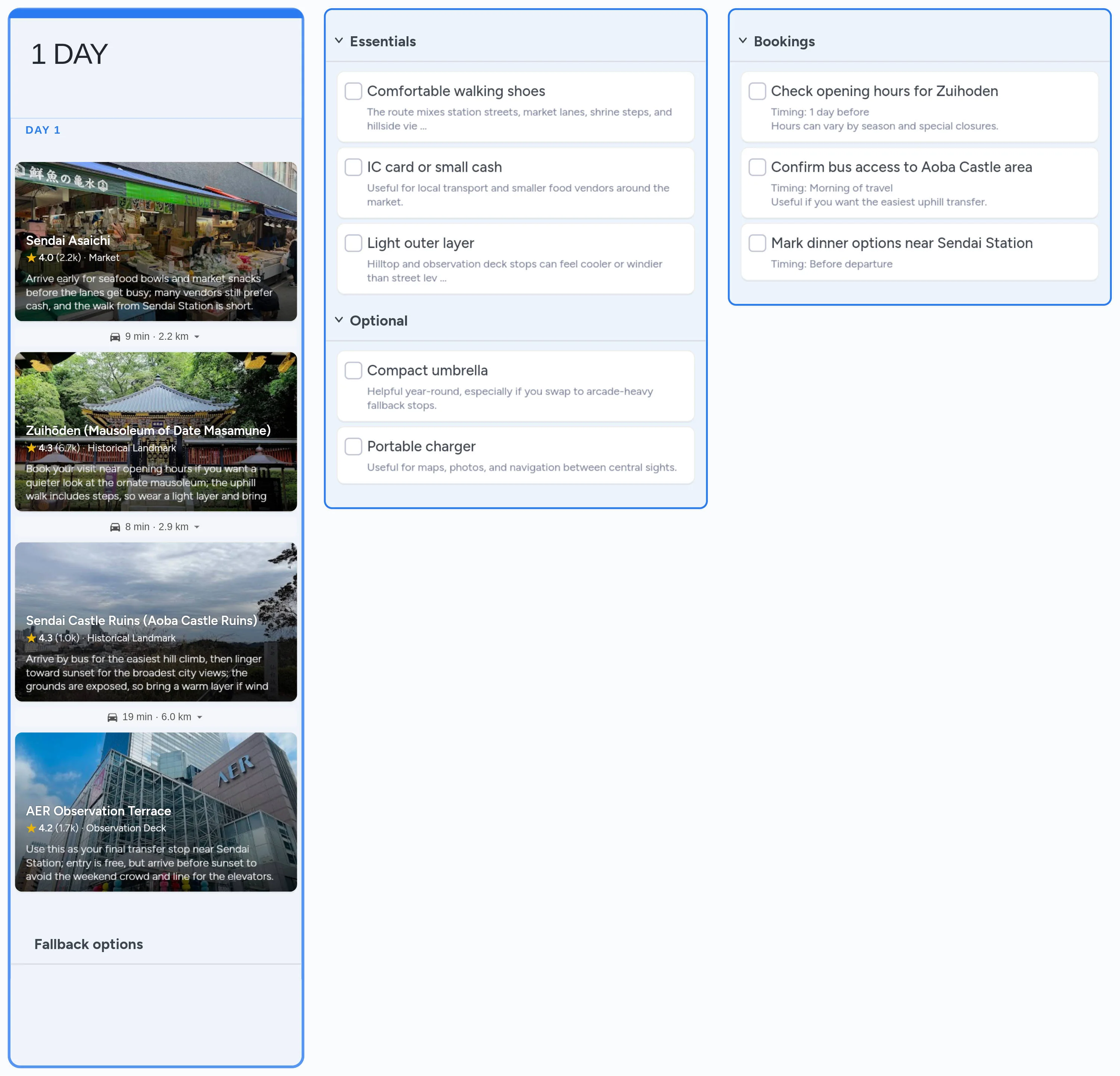Sendai template board preview