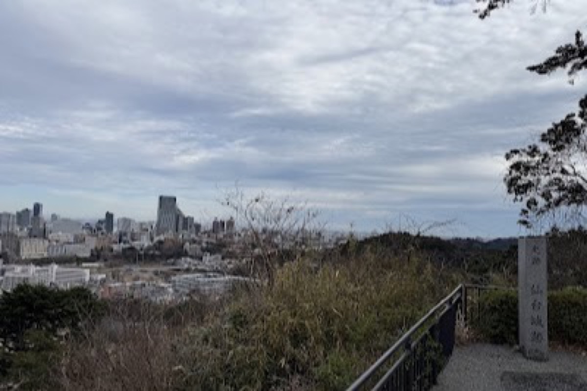 Sendai Castle ruins with Date Masamune statue overlooking the city