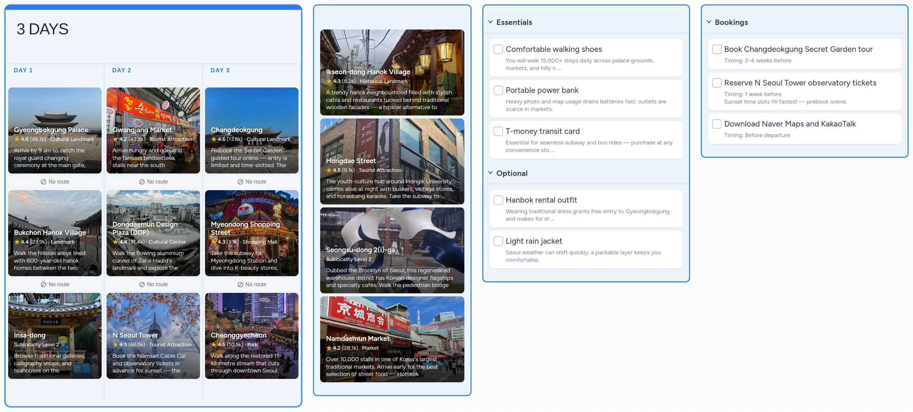 Seoul template board preview
