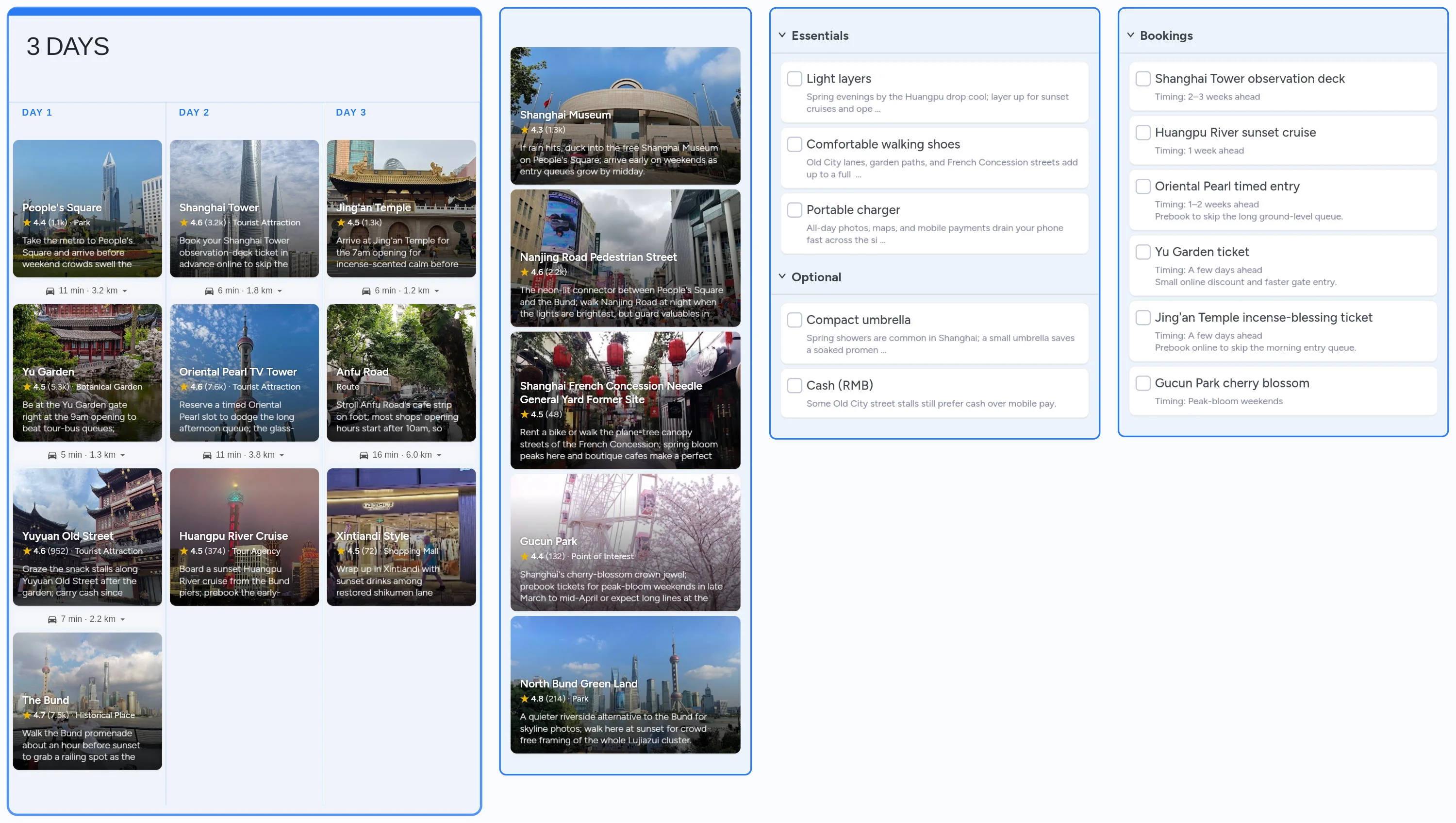 Shanghai template board preview