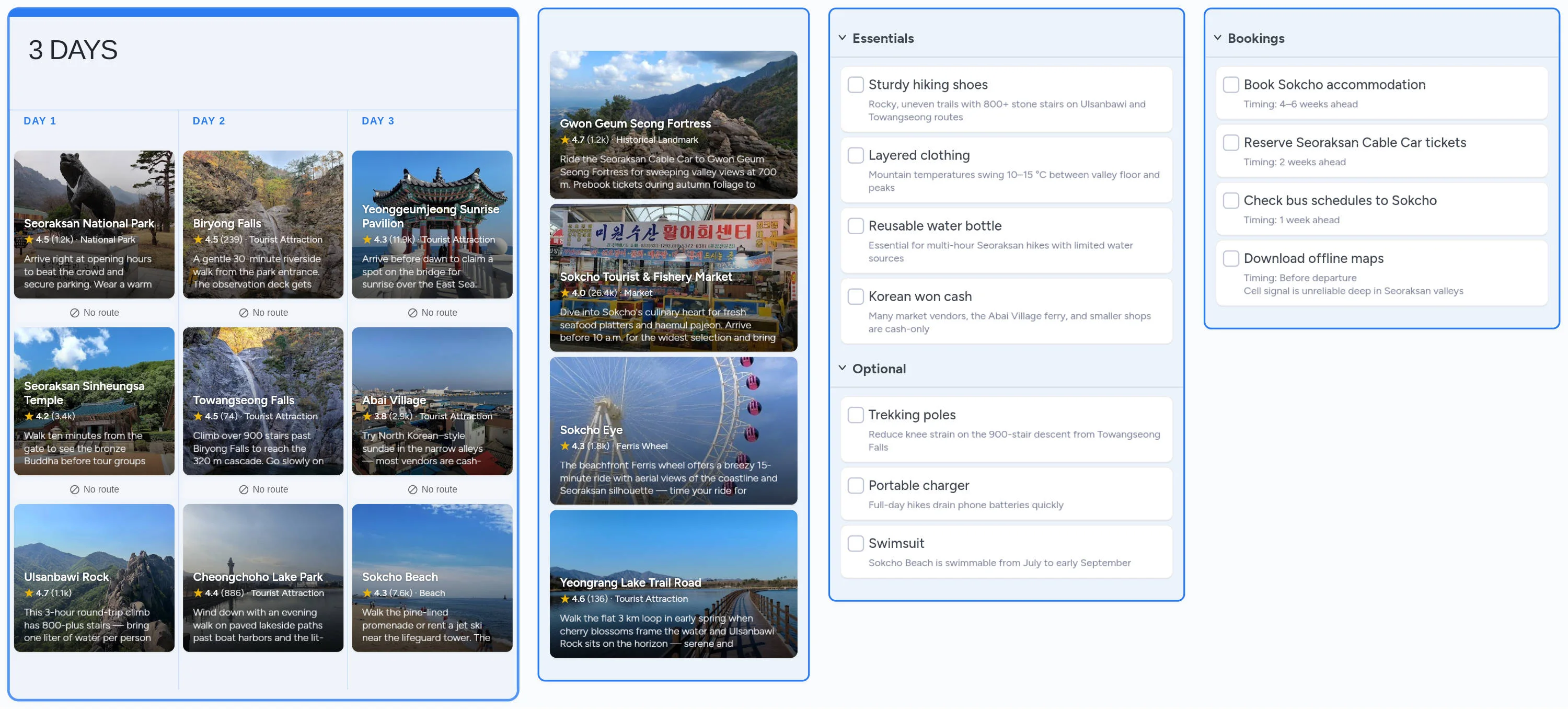 Sokcho template board preview