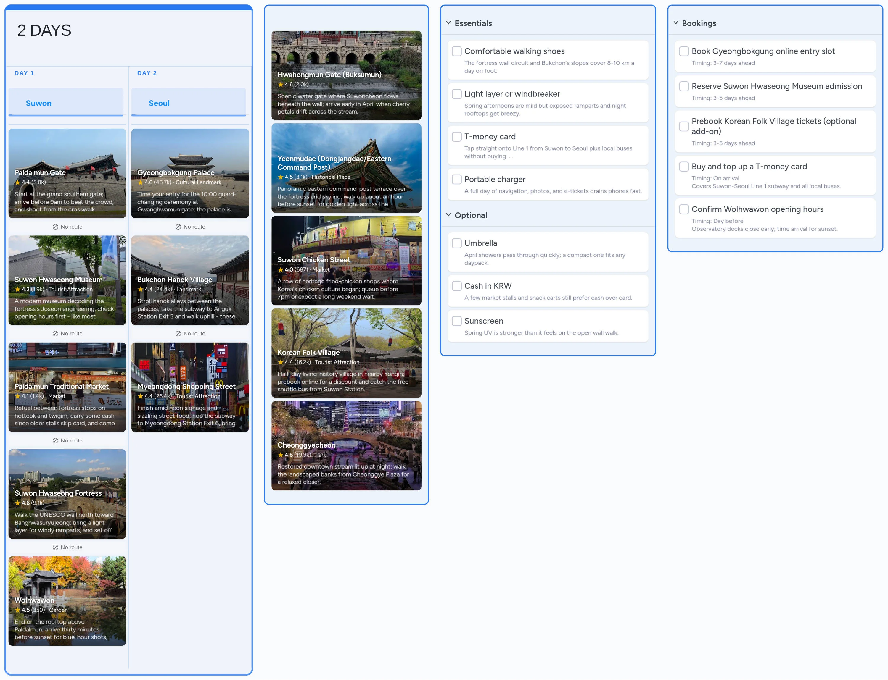 Suwon template board preview