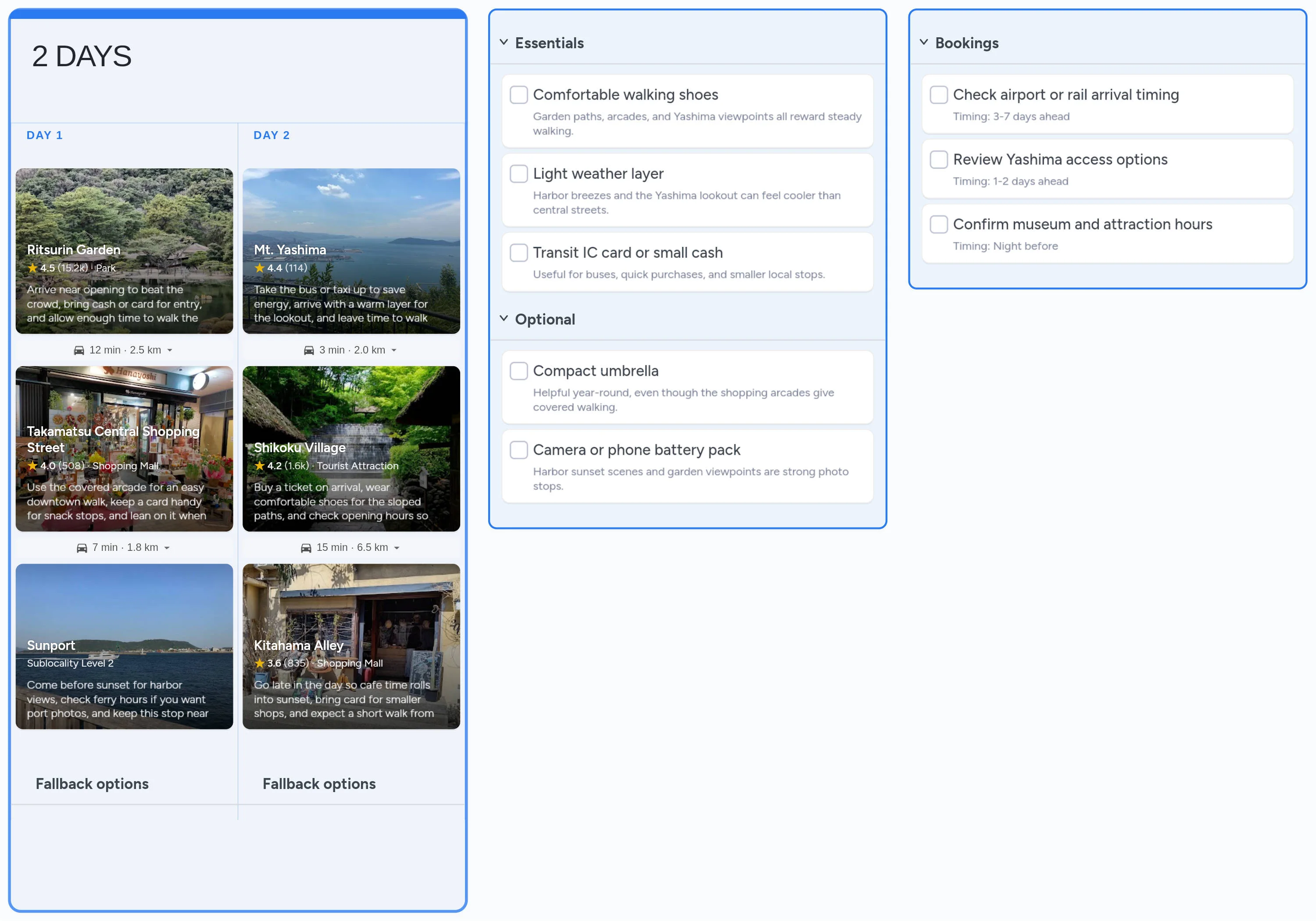 Takamatsu template board preview